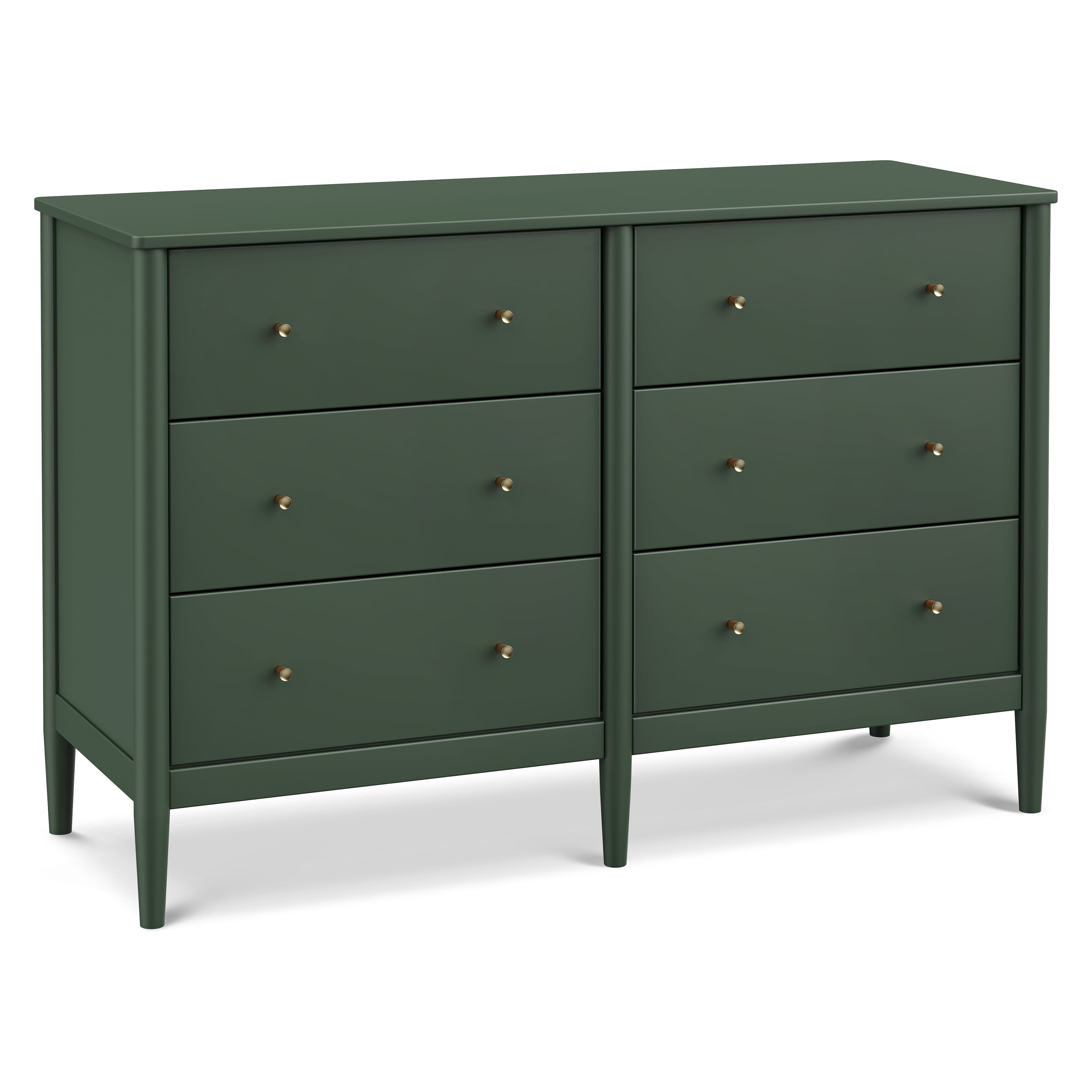 DaVinci Frem 6-Drawer Dresser in Forest Green