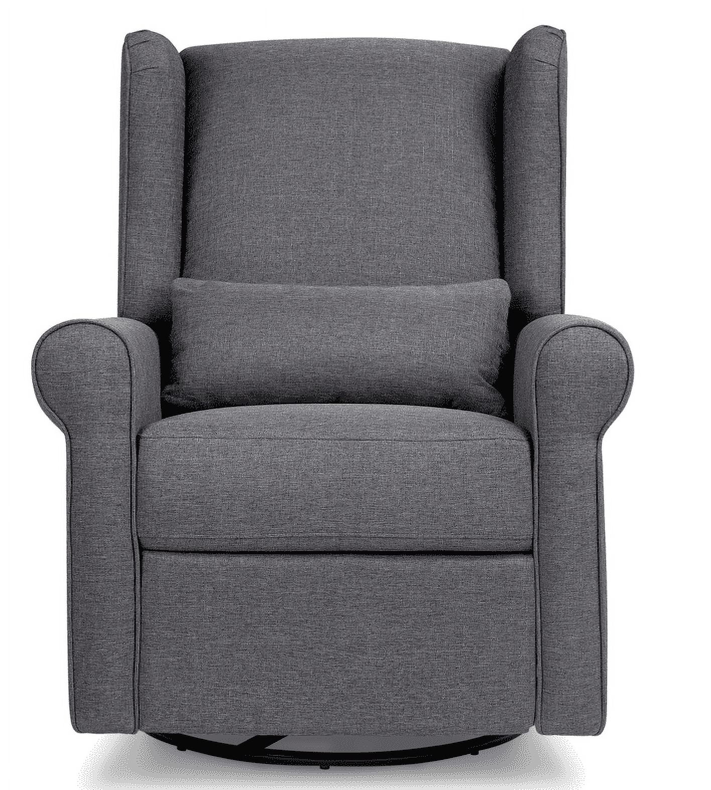 DaVinci Hayden Recliner and Swivel Glider in Shadow Gray