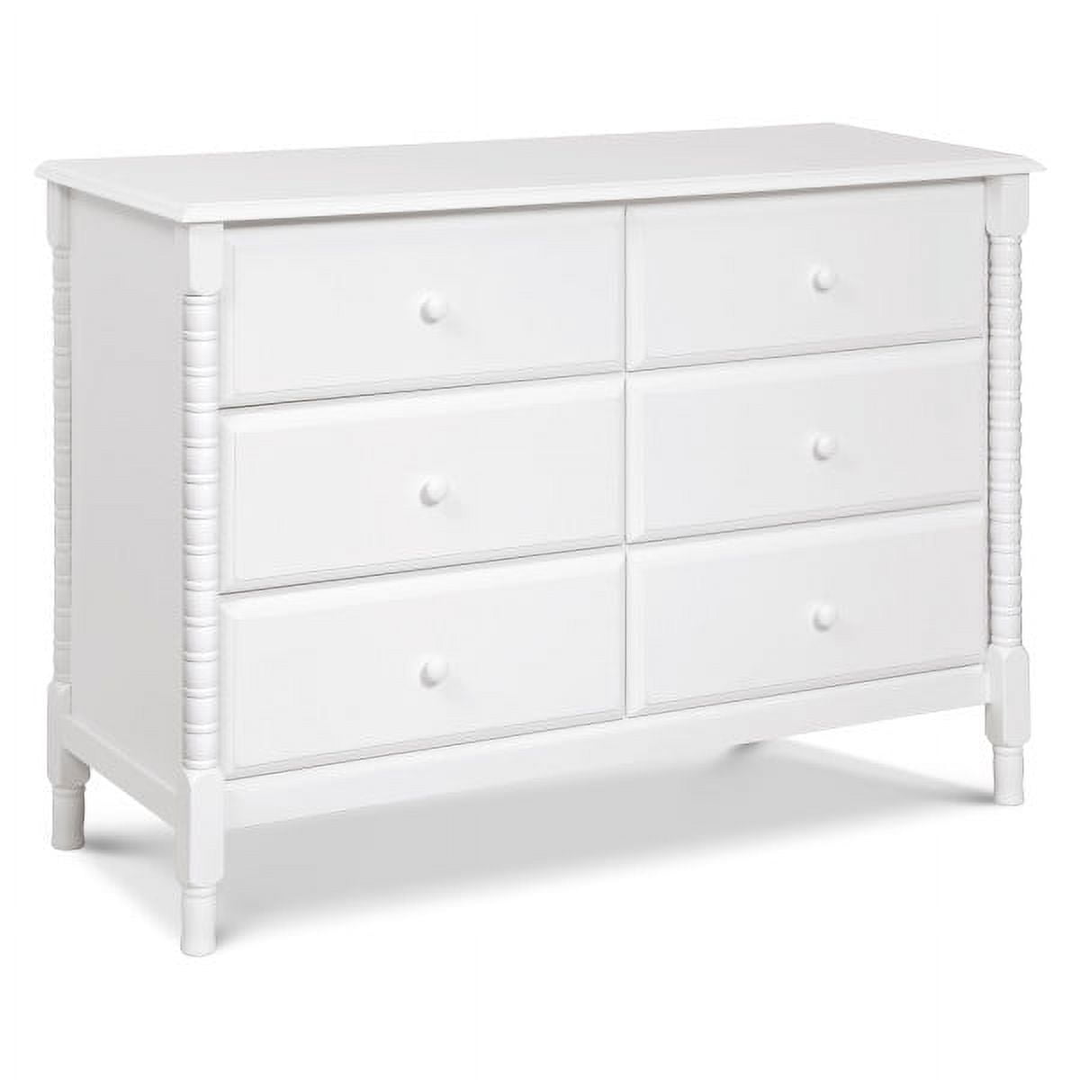 DaVinci Jenny Lind Spindle 6-Drawer Dresser in White
