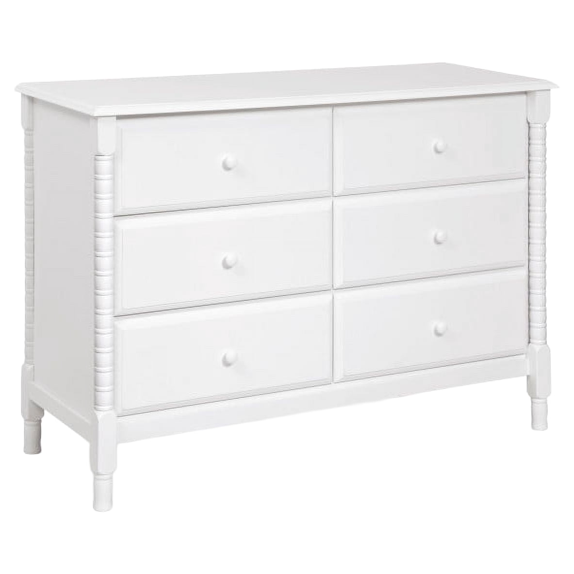 DaVinci Jenny Lind Spindle 6-Drawer Dresser in White
