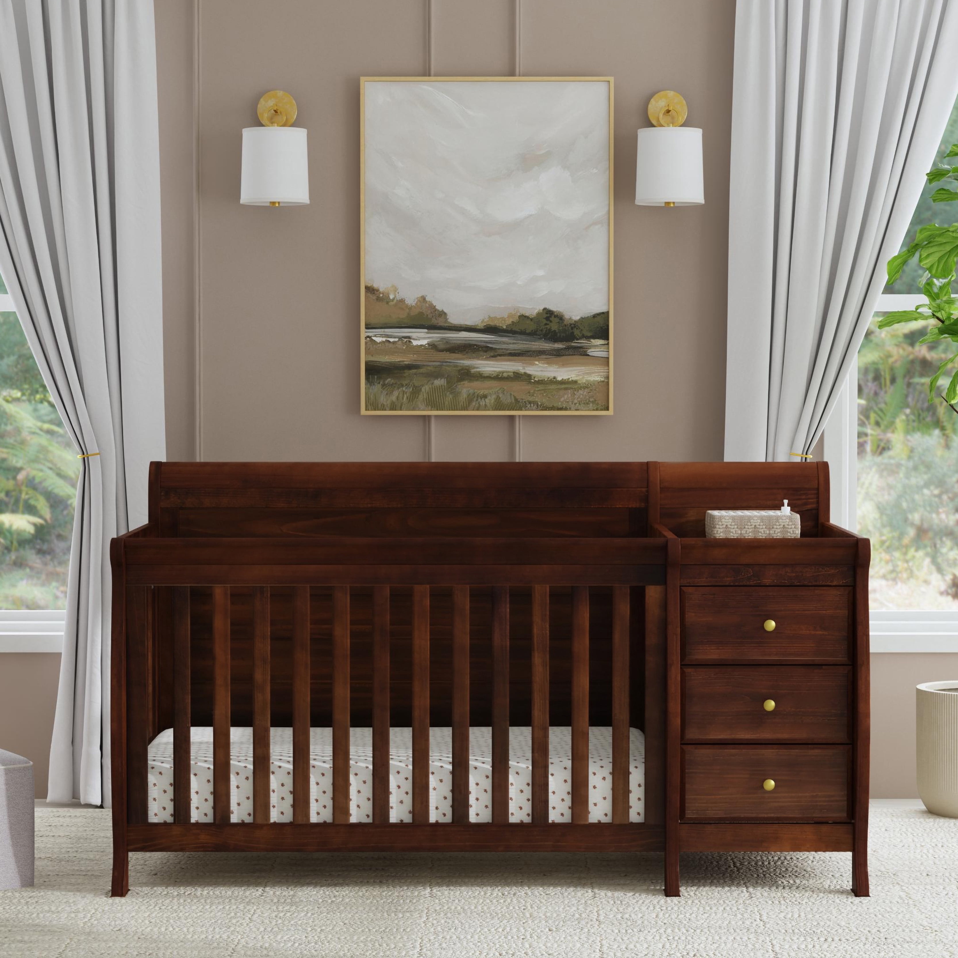DaVinci Kalani 4-in-1 Convertible Crib & Changer in Espresso