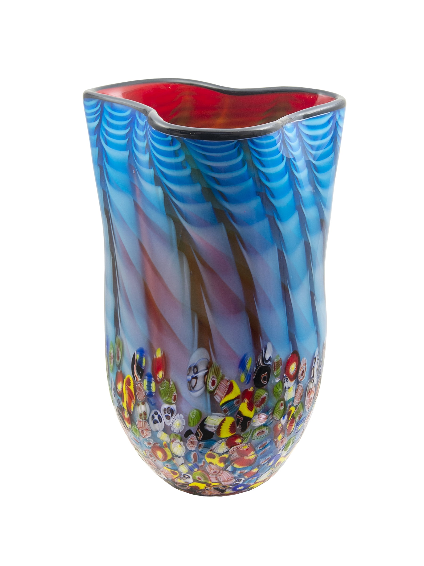 Dale Tiffany Tangelo Hand Blown Art Glass Vase