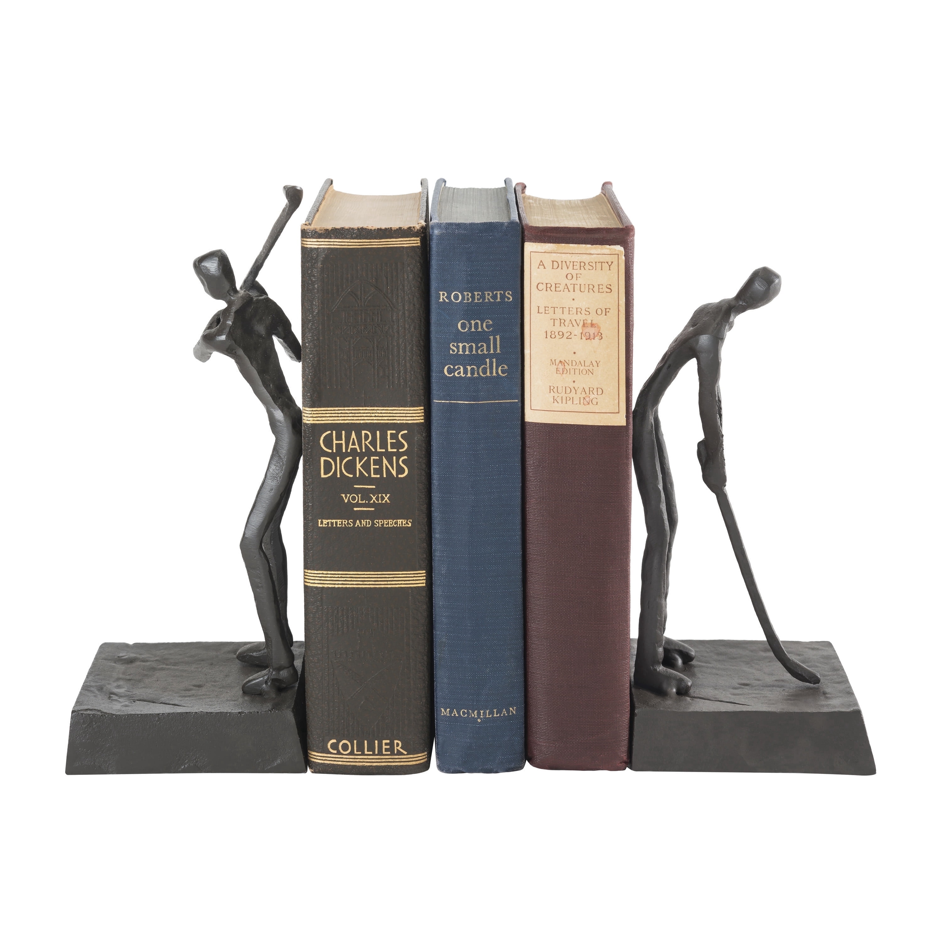 Danya B. Golfers Iron Bookend Set – Golf Home and Office Décor