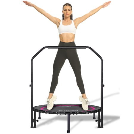 Darchen 450 lbs Mini Trampoline for Adults, Indoor Small Rebounder Exercise Trampoline for Workout Fitness for Quiet and Safely Cushioned Bounce, [40 Inch]