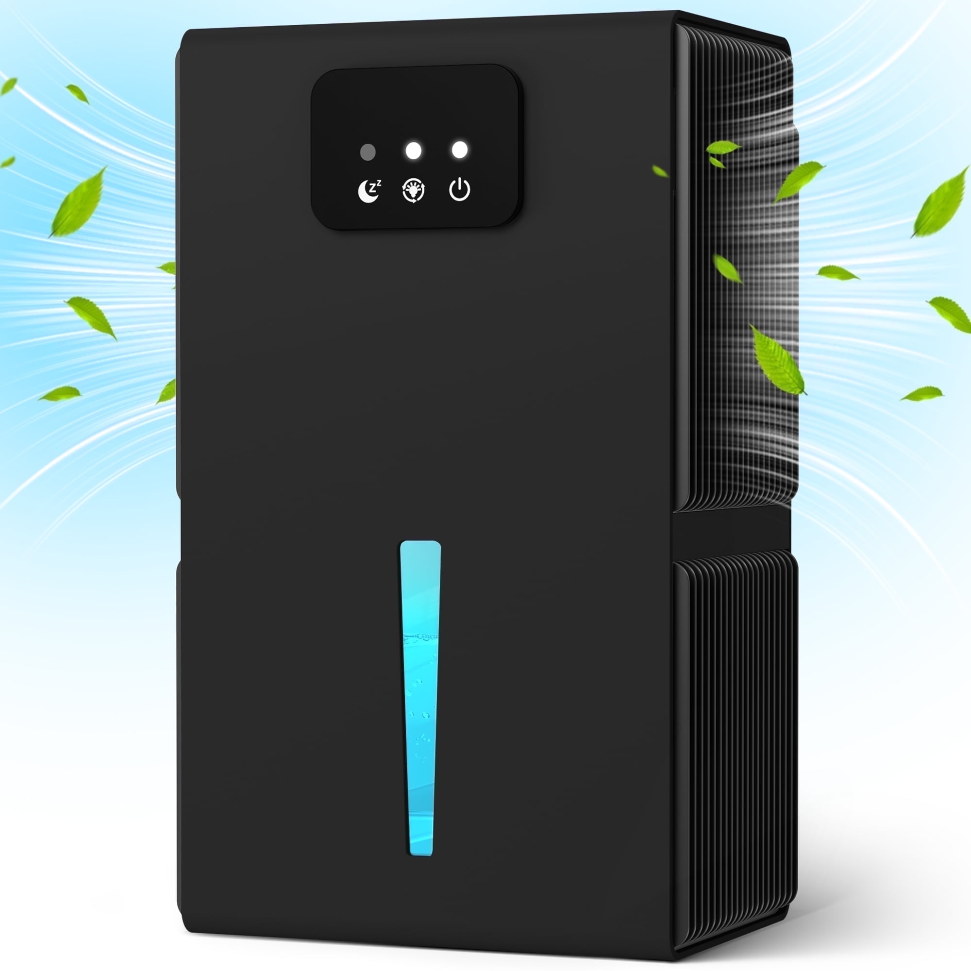 EGEH Dehumidifiers for Home, 85 OZ Dehumidifier for Room with Auto Shut Off, Sleep Mode (800 sq. ft) Black