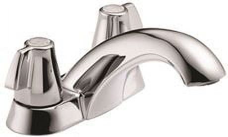 Delta Bathroom Faucet Two Blade Handles Lead Free Chrome Less Pop Up