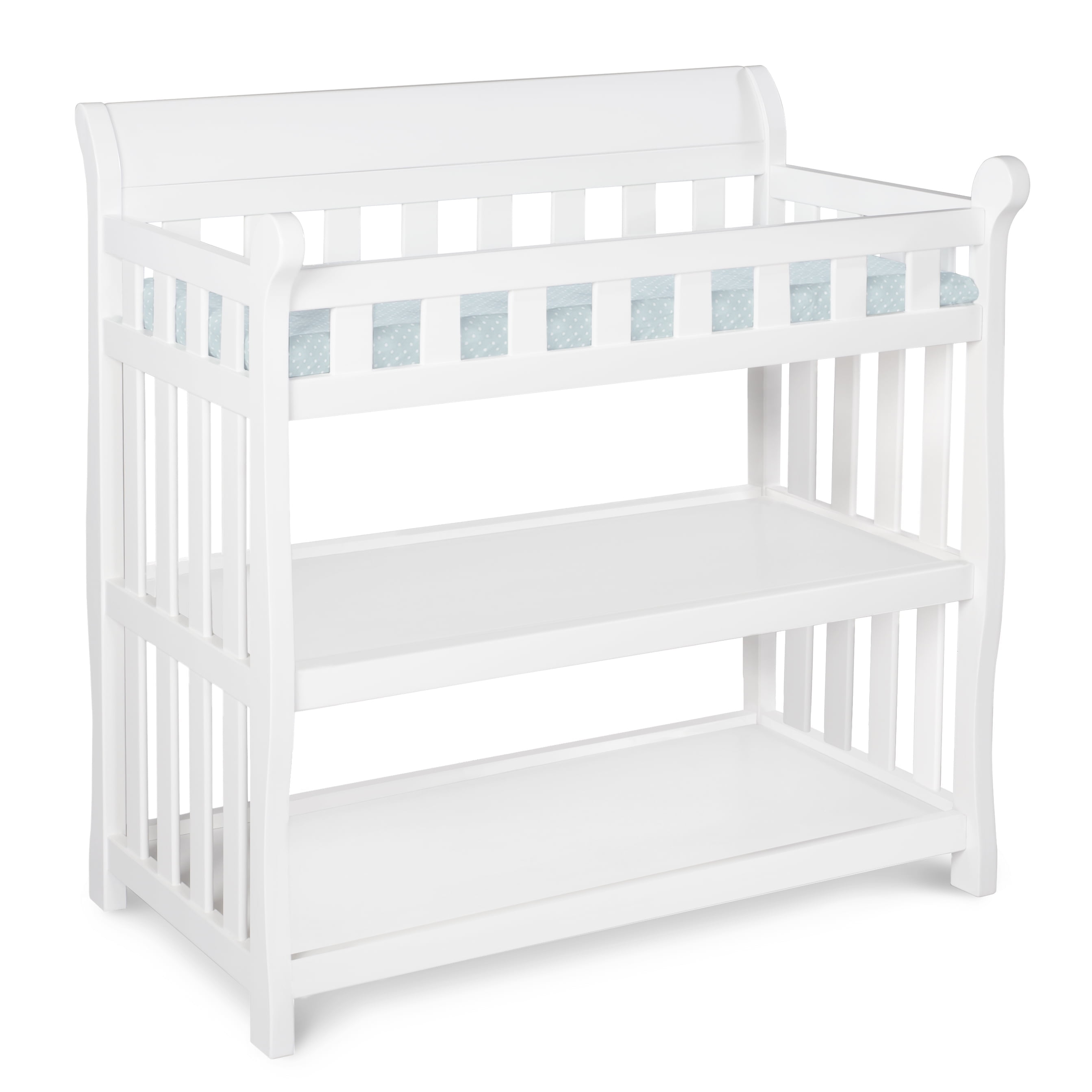 Delta Children Eclipse Changing Table with Pad, White