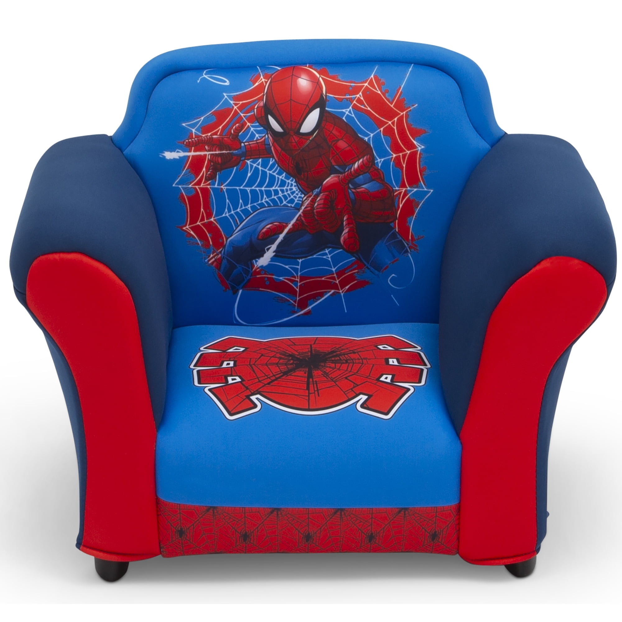 Delta Children Marvel Spider-Man Upholstered Chair with Sculpted Plastic Frame
