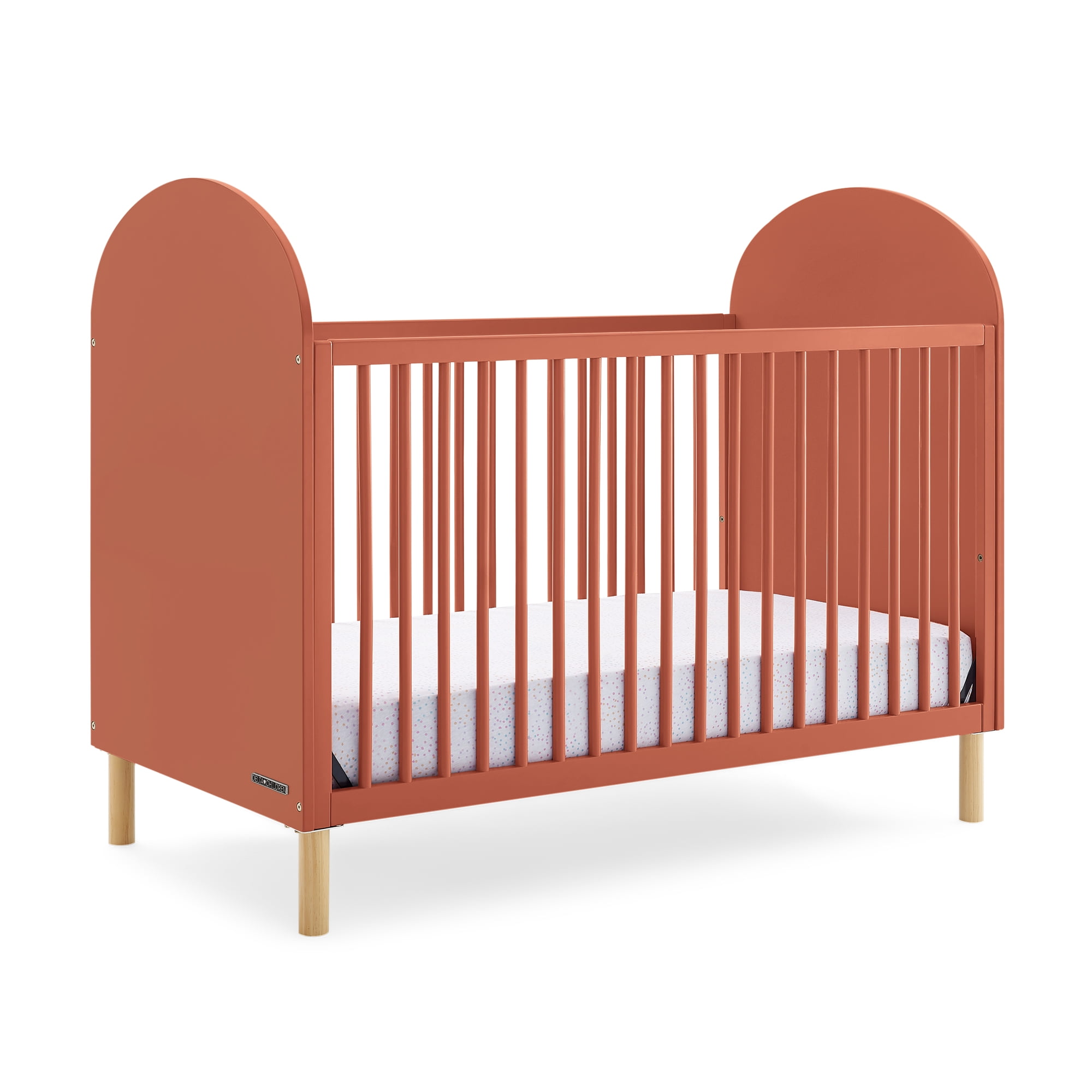 Delta Children Reese 4-in-1 Convertible Crib - Greenguard Gold Certified, Sedona/Natural