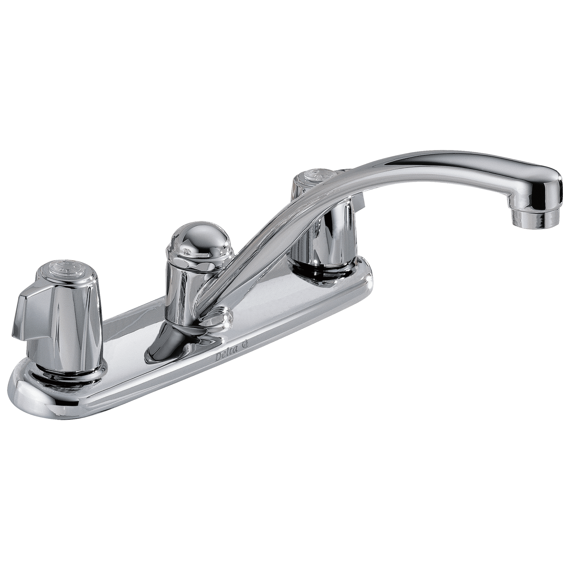 Delta Classic 2100LF 2 Handle Kitchen Faucet Chrome