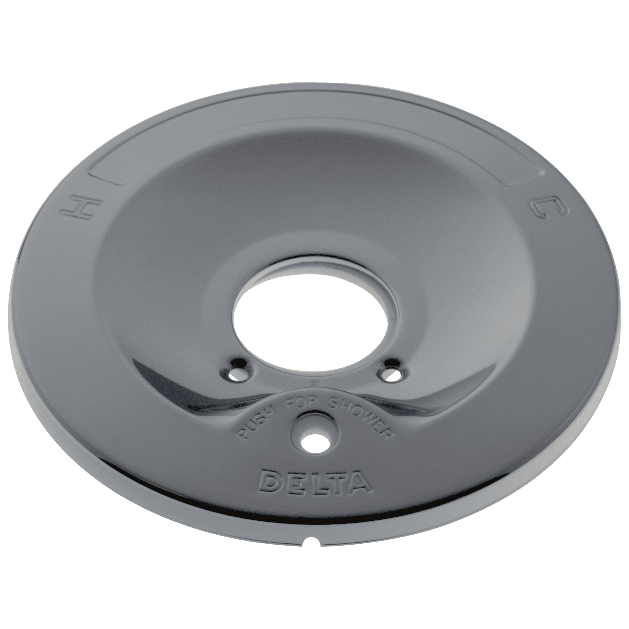 Delta Escutcheon with Push-Button Diverter for 600 Series Faucets in Chrome RP6046