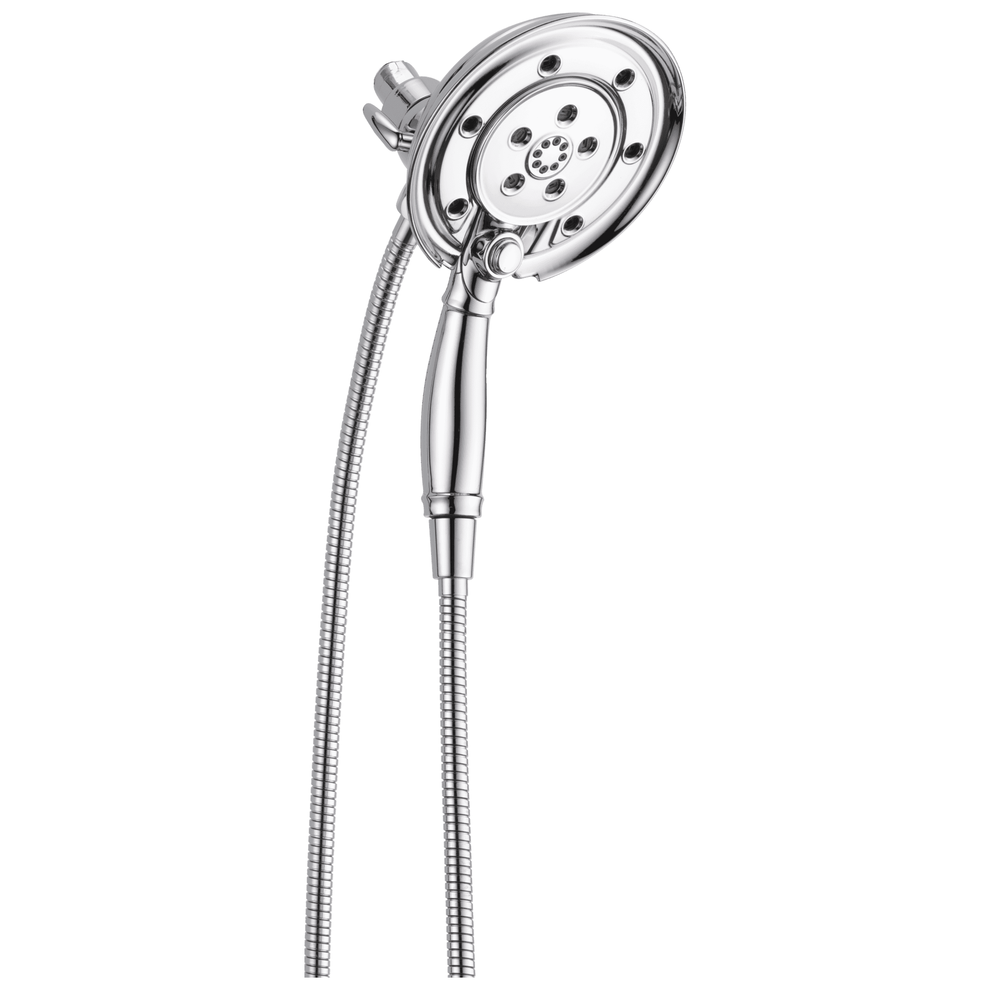 Delta Universal Showering Components H2OkineticÂ® In2itionÂ® 4-Setting Two-in-One Shower in Chrome 58471-PK