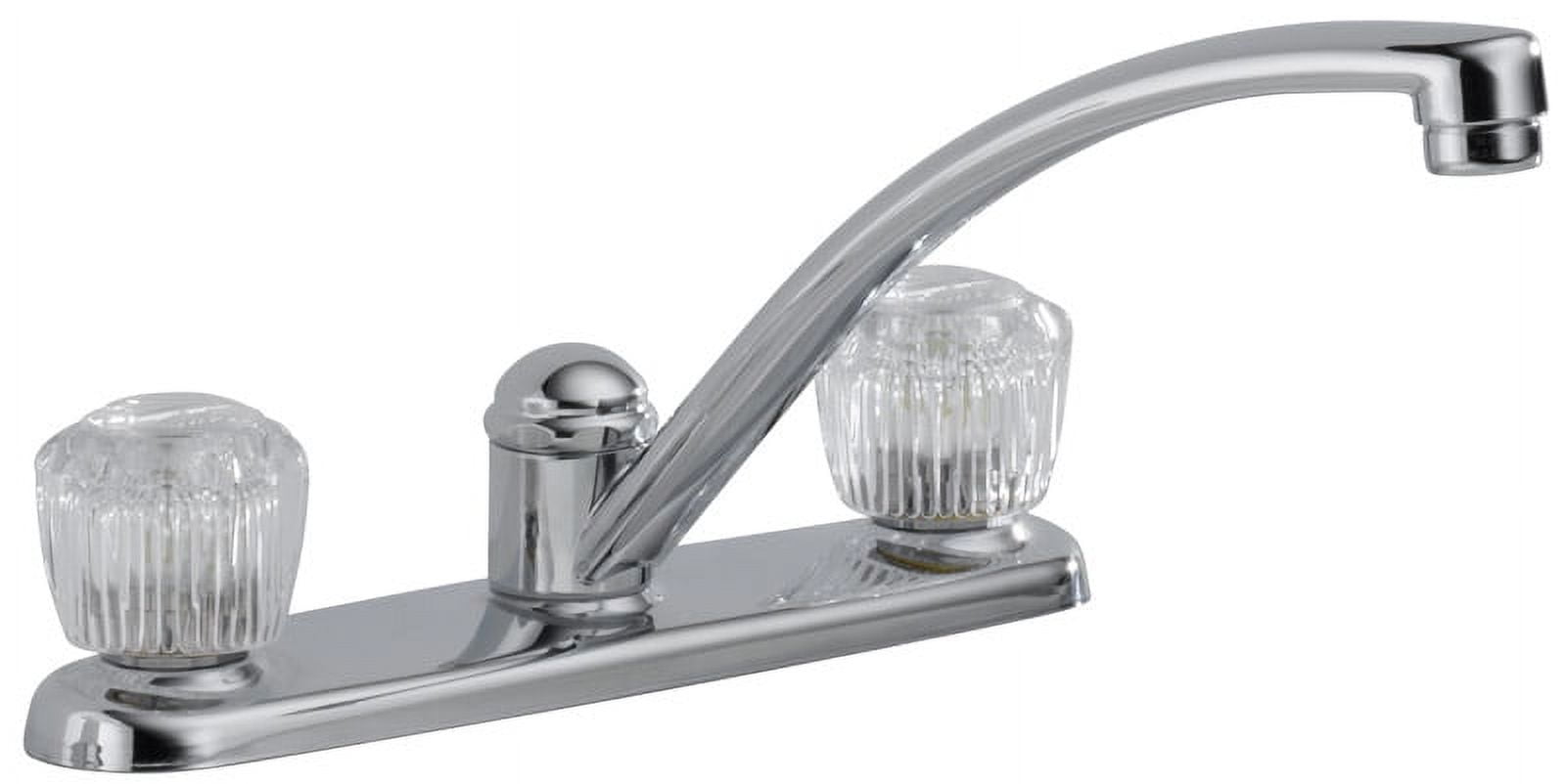 Delta 2102LF Classic Two Handle Kitchen Faucet, Chrome