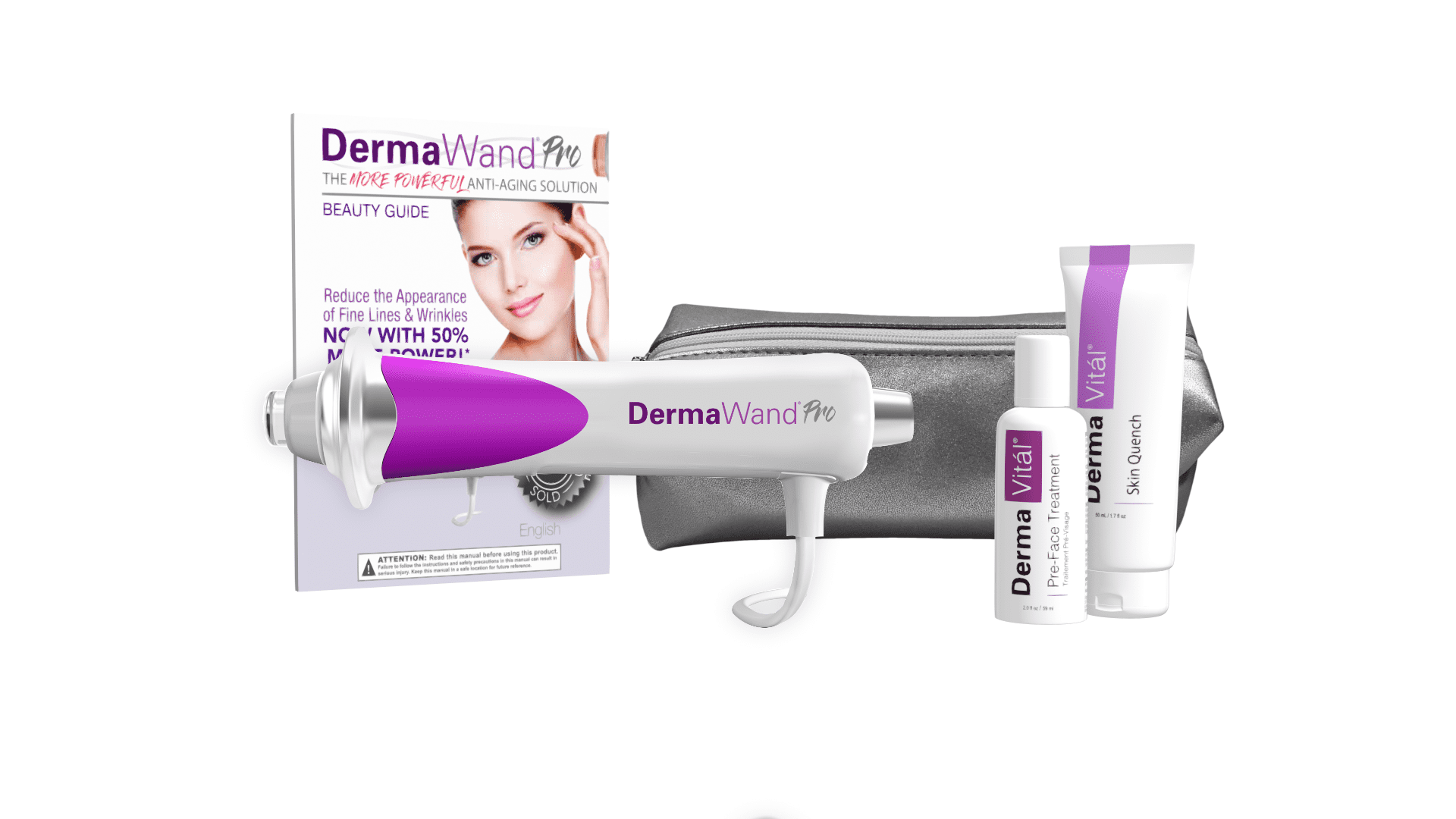 DermaWand Pro Skincare Deluxe Moisturizing - Radio Frequency Skin Tightening Device for Anti-Aging, Wrinkle Reduction, Puffiness, and Eye Care
