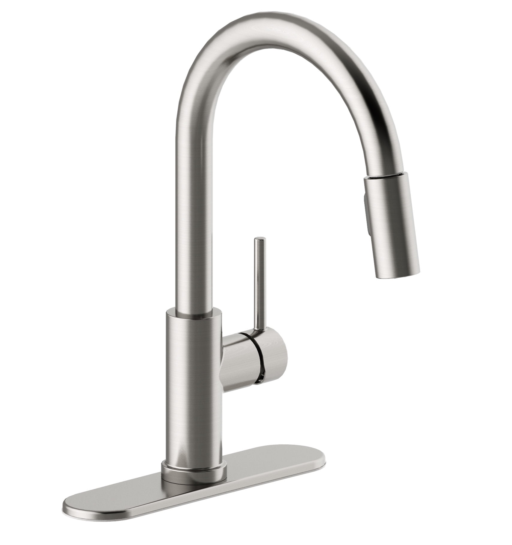 Design House Eastport II Pull-Down Kitchen Faucet in Satin Nickel