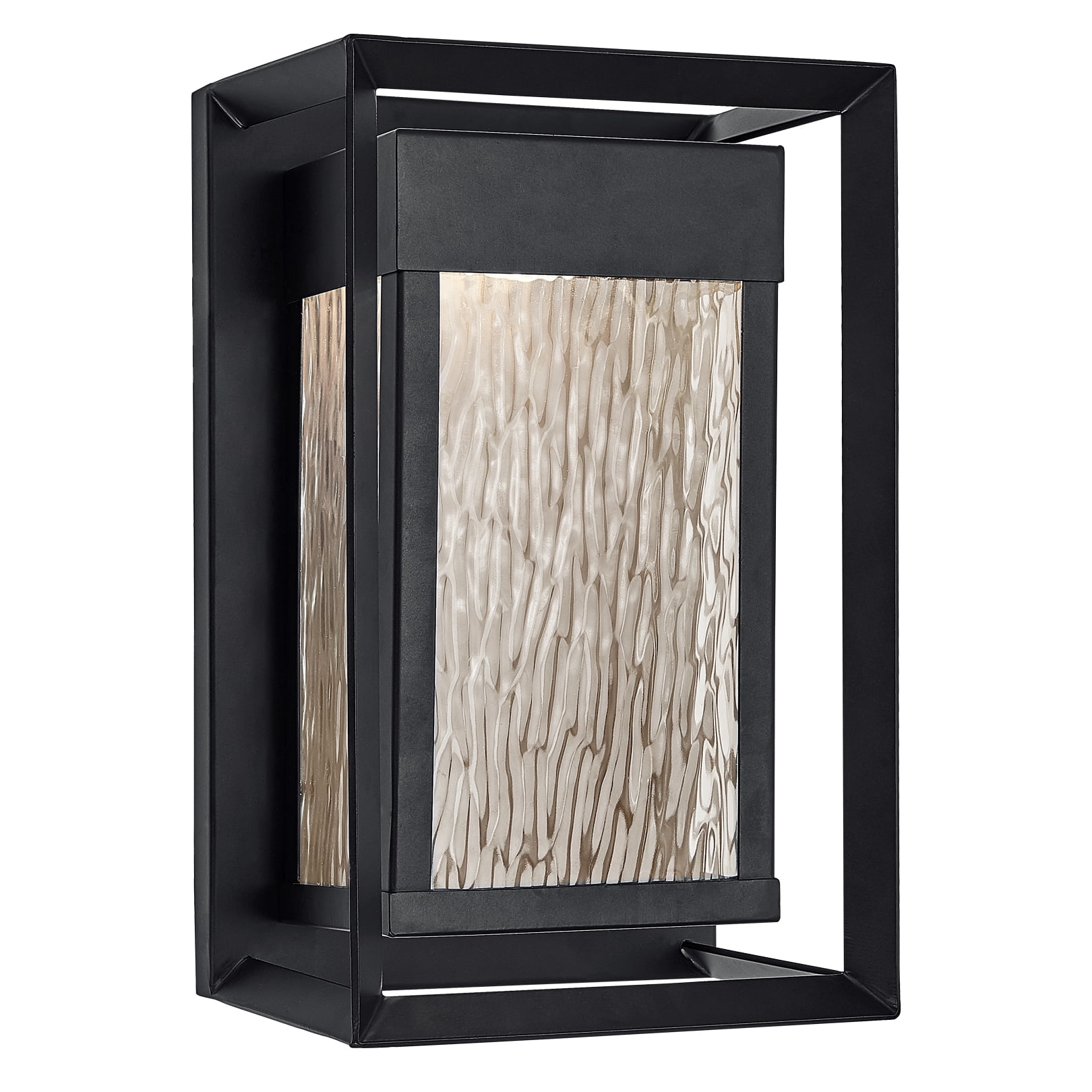 Design House 589226-BLK Hartbrook Outdoor LED Wall Light with Clear Glass for Porch Entryway Patio, Matte Black