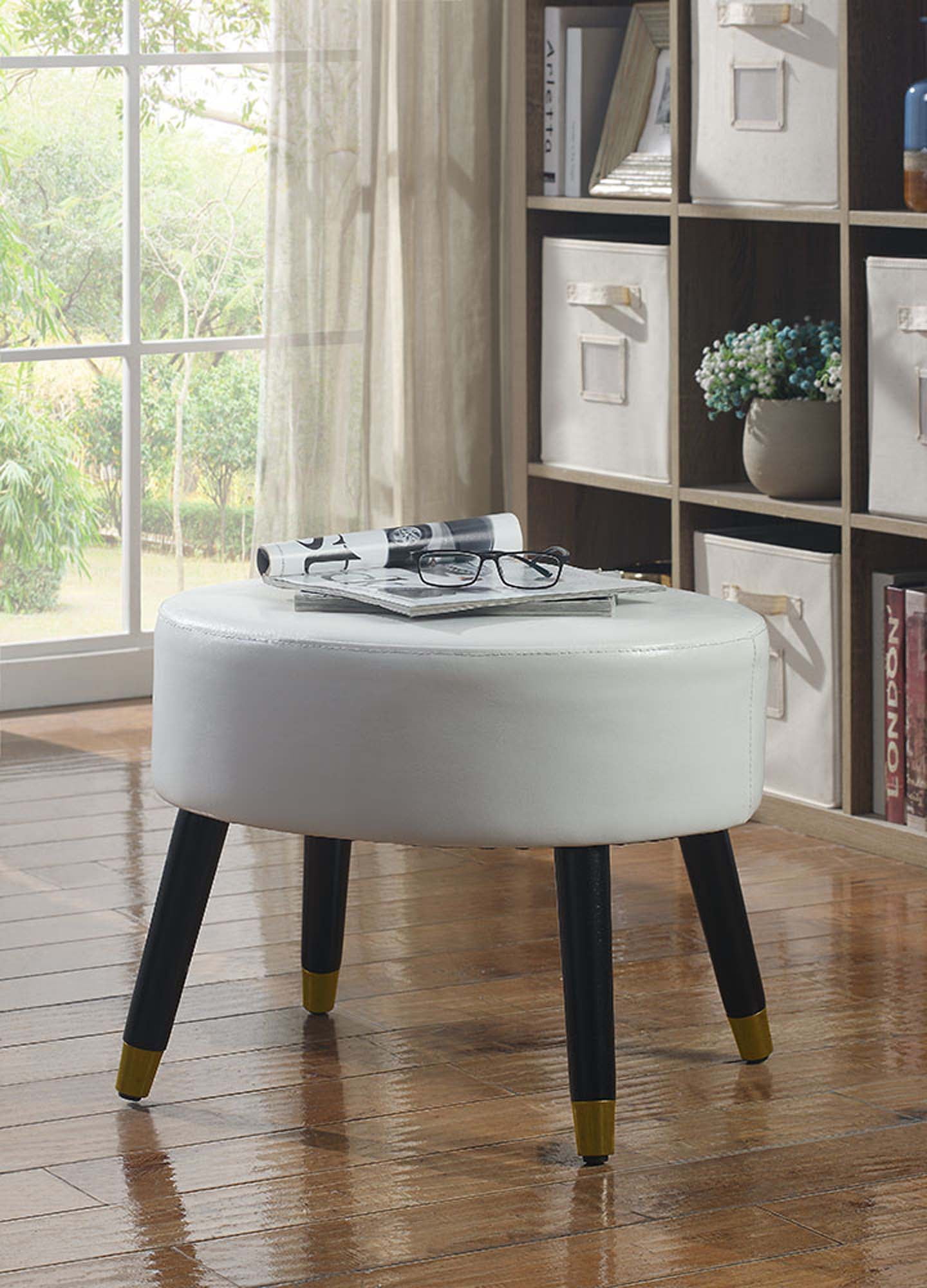 Designs4Comfort Mid Century Ottoman Stool