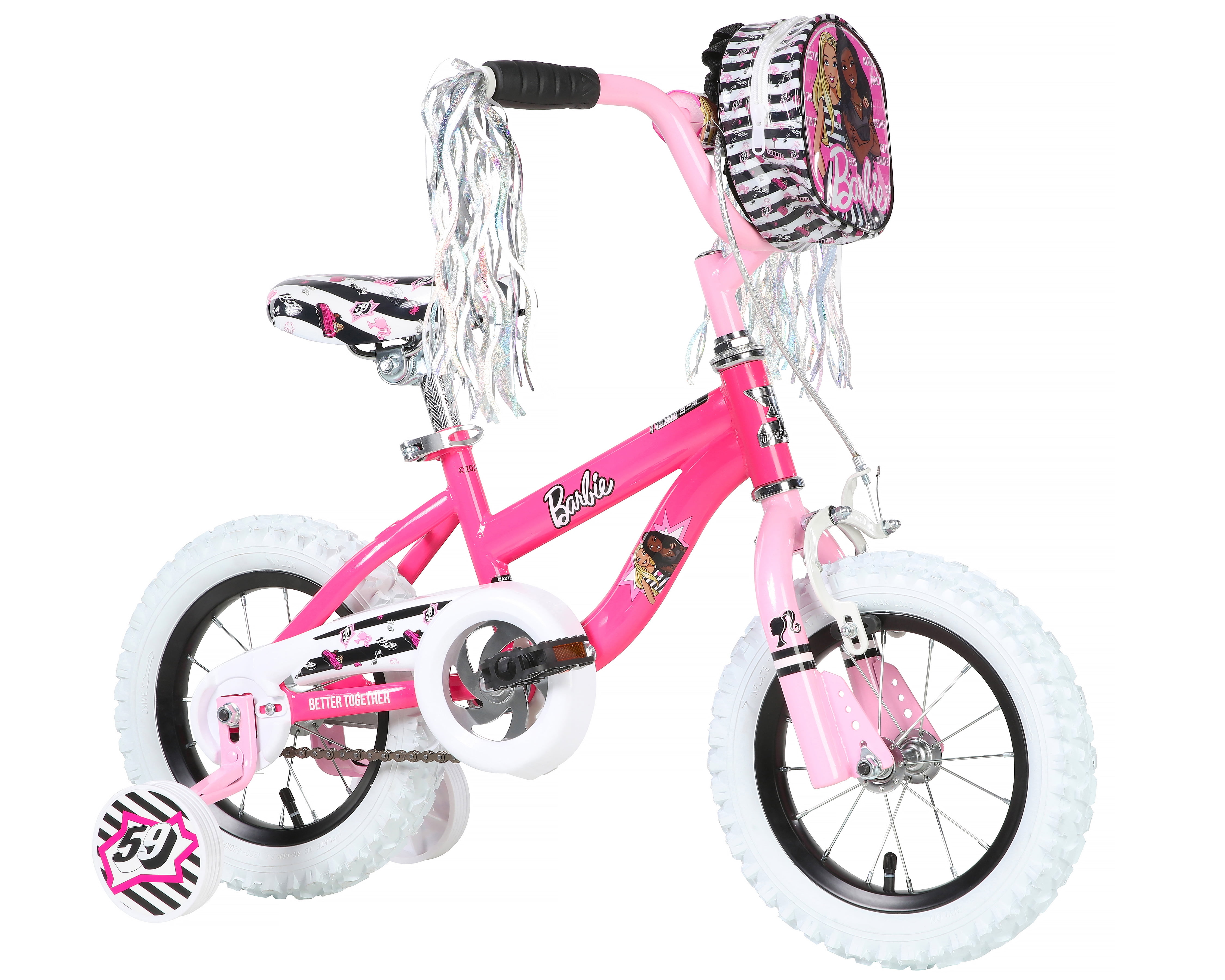 Dynacraft Barbie 12-Inch Girls BMX Bike For Age 3-5 Years