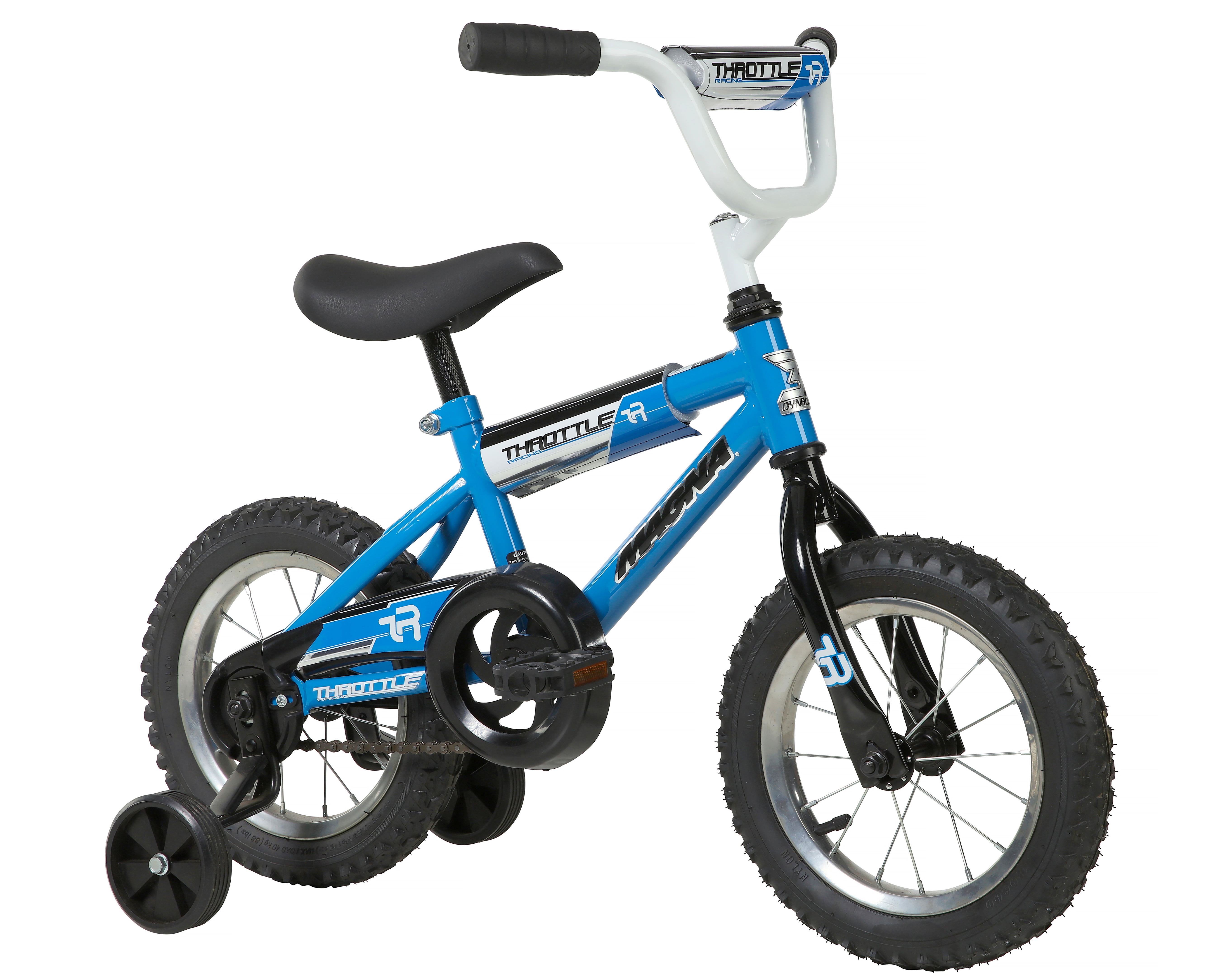 Dynacraft Throttle 12 inch BMX Kids Bike For Age 3-5 Years, Blue