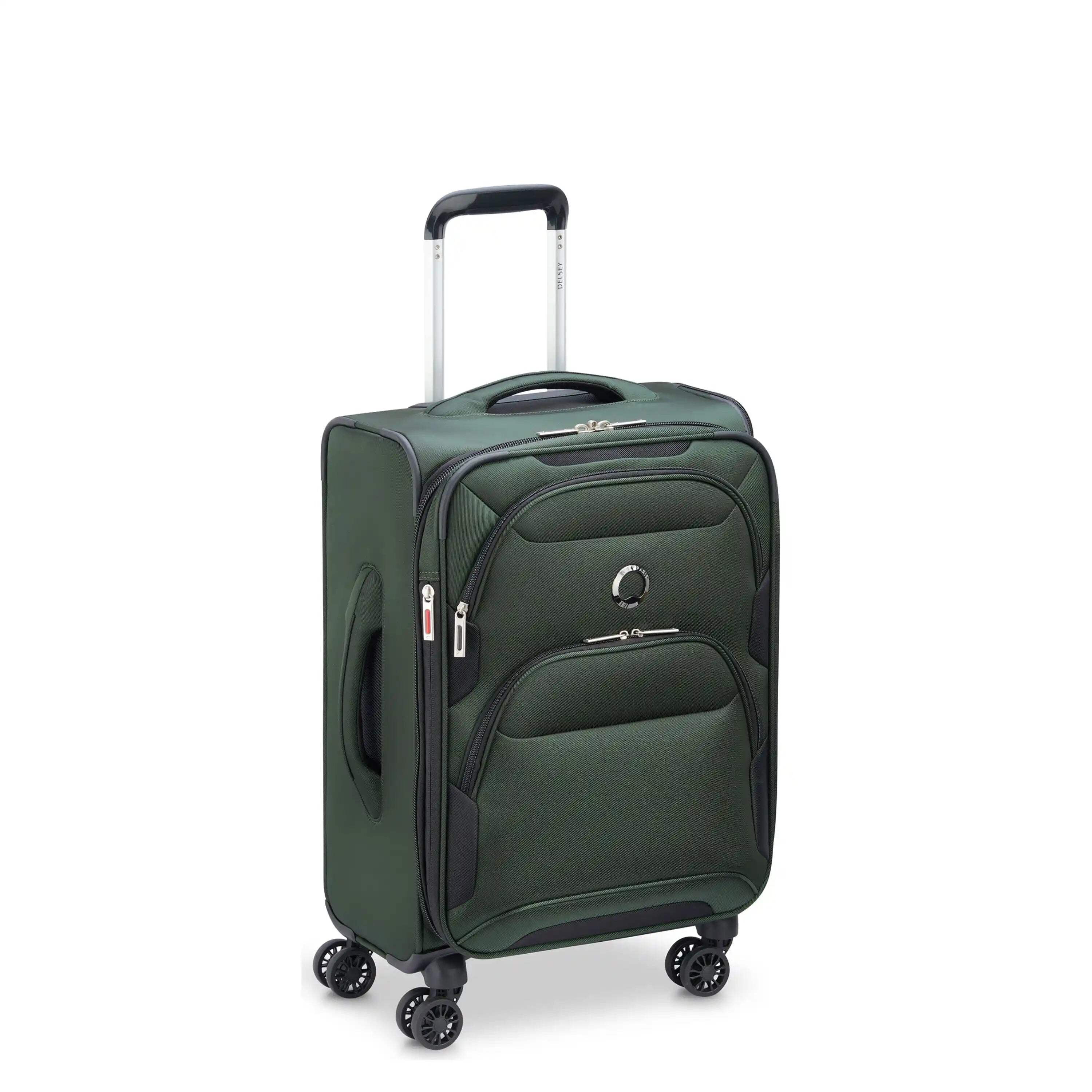 DELSEY PARIS Sky Max 2.0 21" Softside Spinner Carry-On Luggage, Green