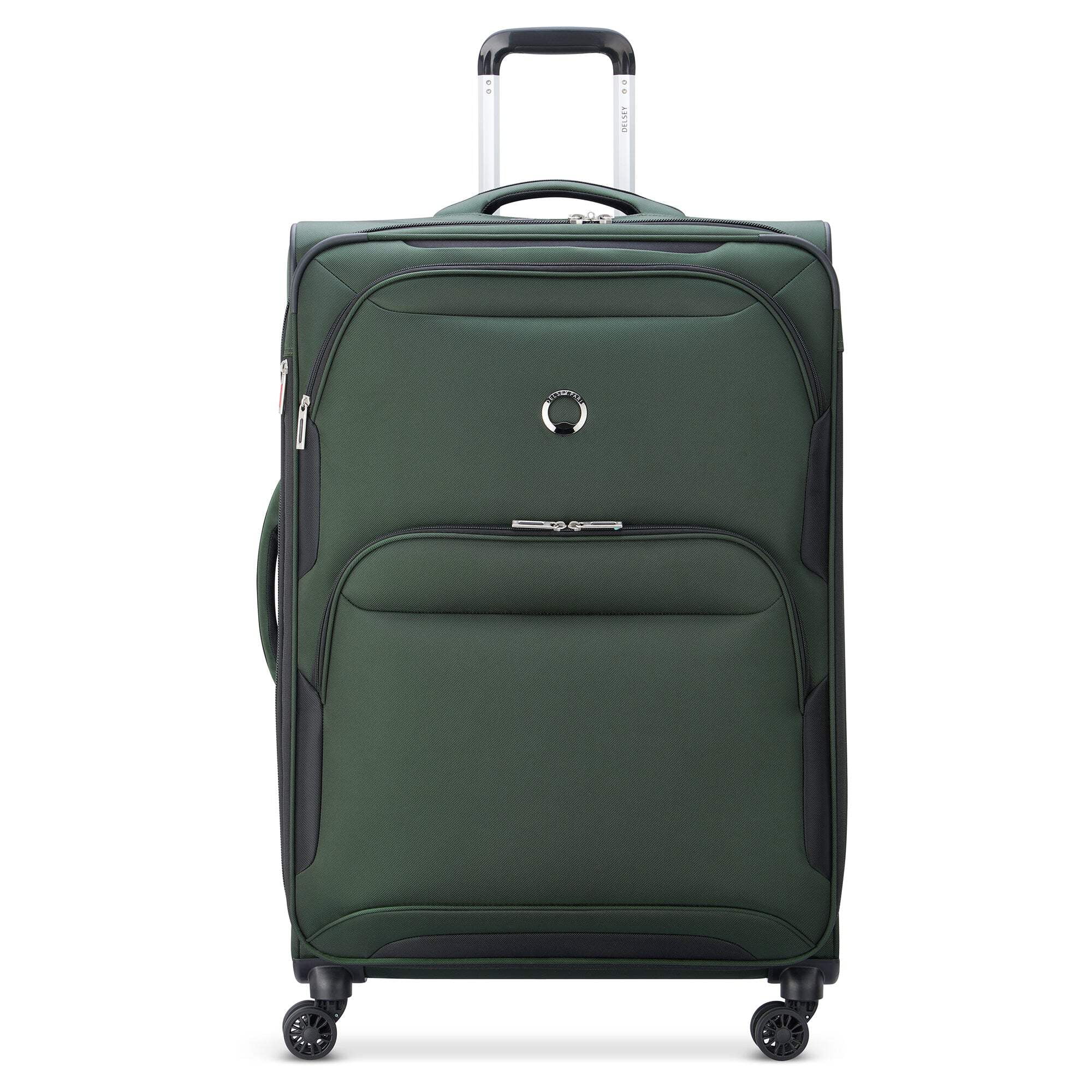 DELSEY PARIS Sky Max 2.0 28" Large Checked Softside Spinner Luggage, Green