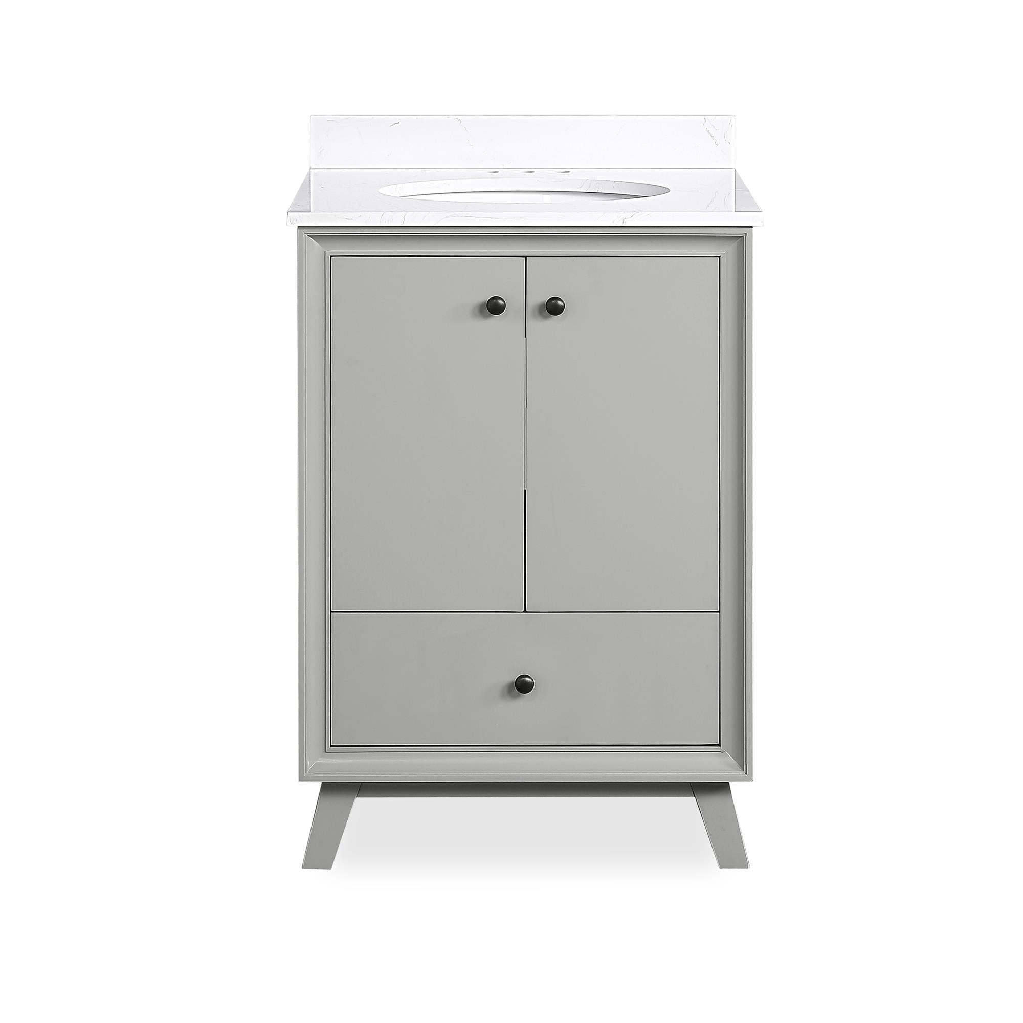 DHP Bleeker 24 Inch Bathroom Vanity, Gray