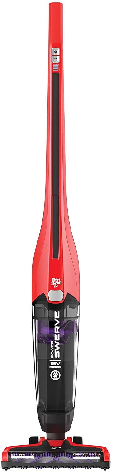 Dirt Devil Power Swerve Pet Cordless Stick Vacuum Cleaner, for Carpet & Hard Floors, Lightweight, Odor Control, 15 Min. Runtime for Home Use, BD22052V