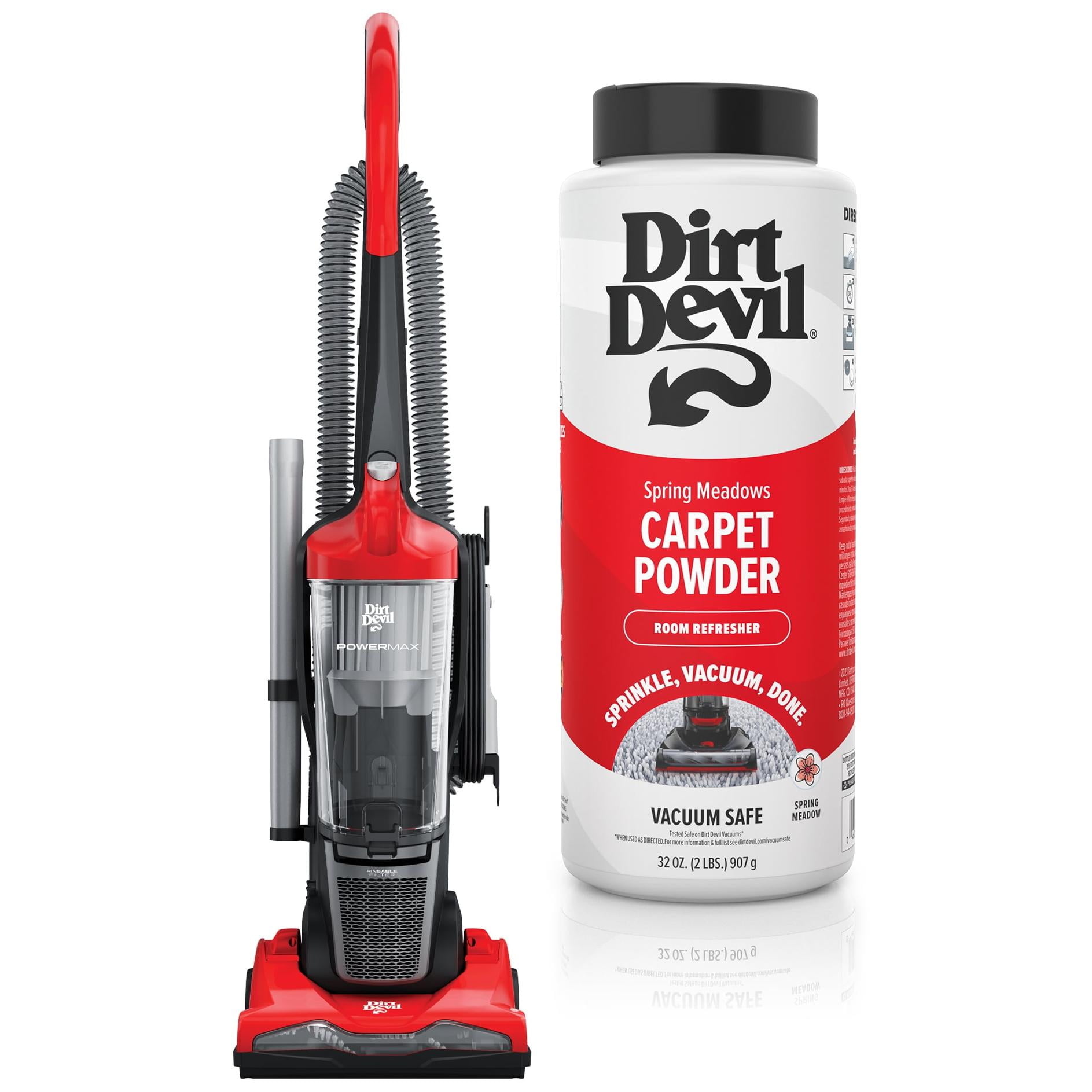 Dirt Devil Upright Vacuum, PowerMax, Bagless, Powerful Suction & Dirt Devil Fresh Room Refresher Carpet