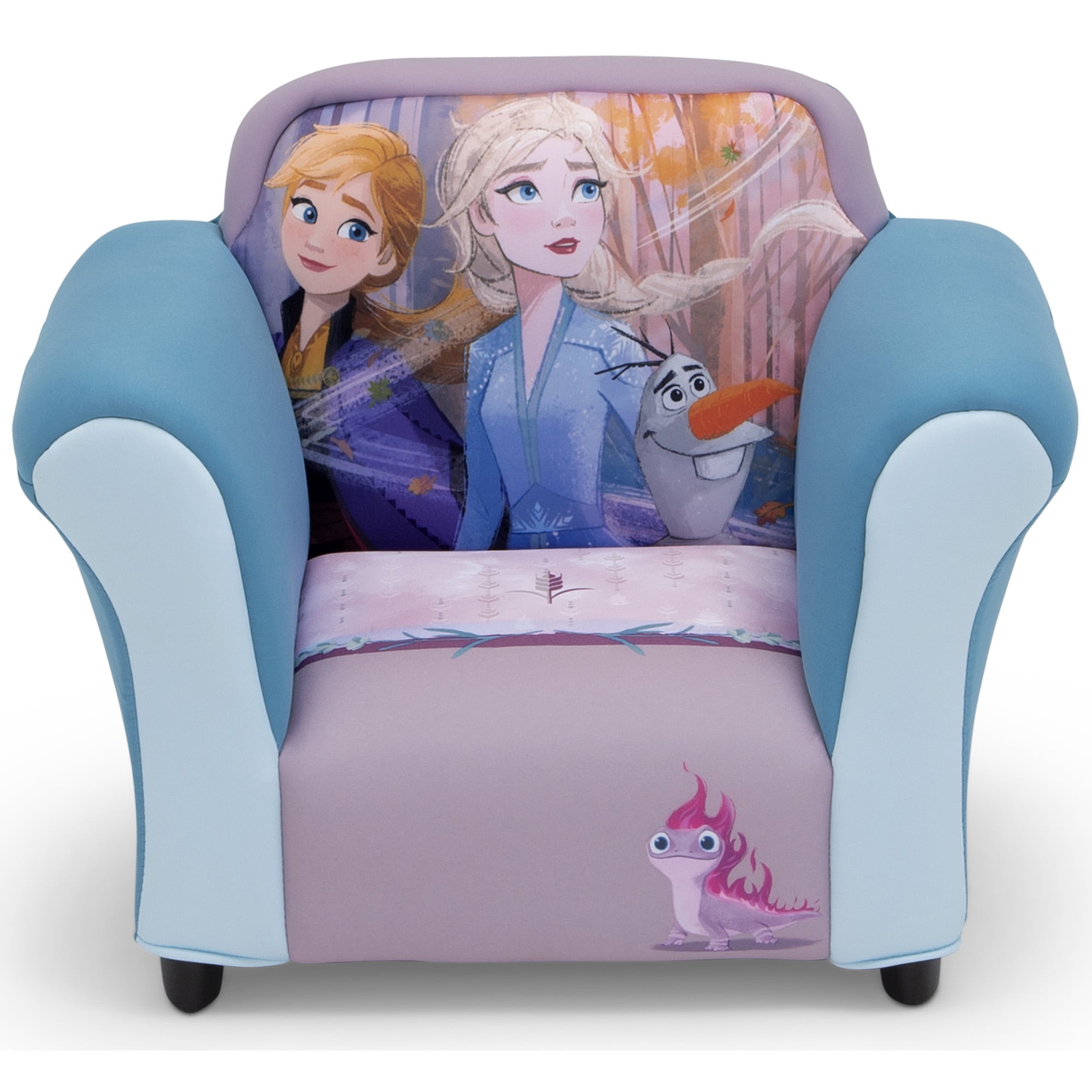 Disney Frozen II Upholstered Chair with Sculpted Plastic Frame by Delta Children