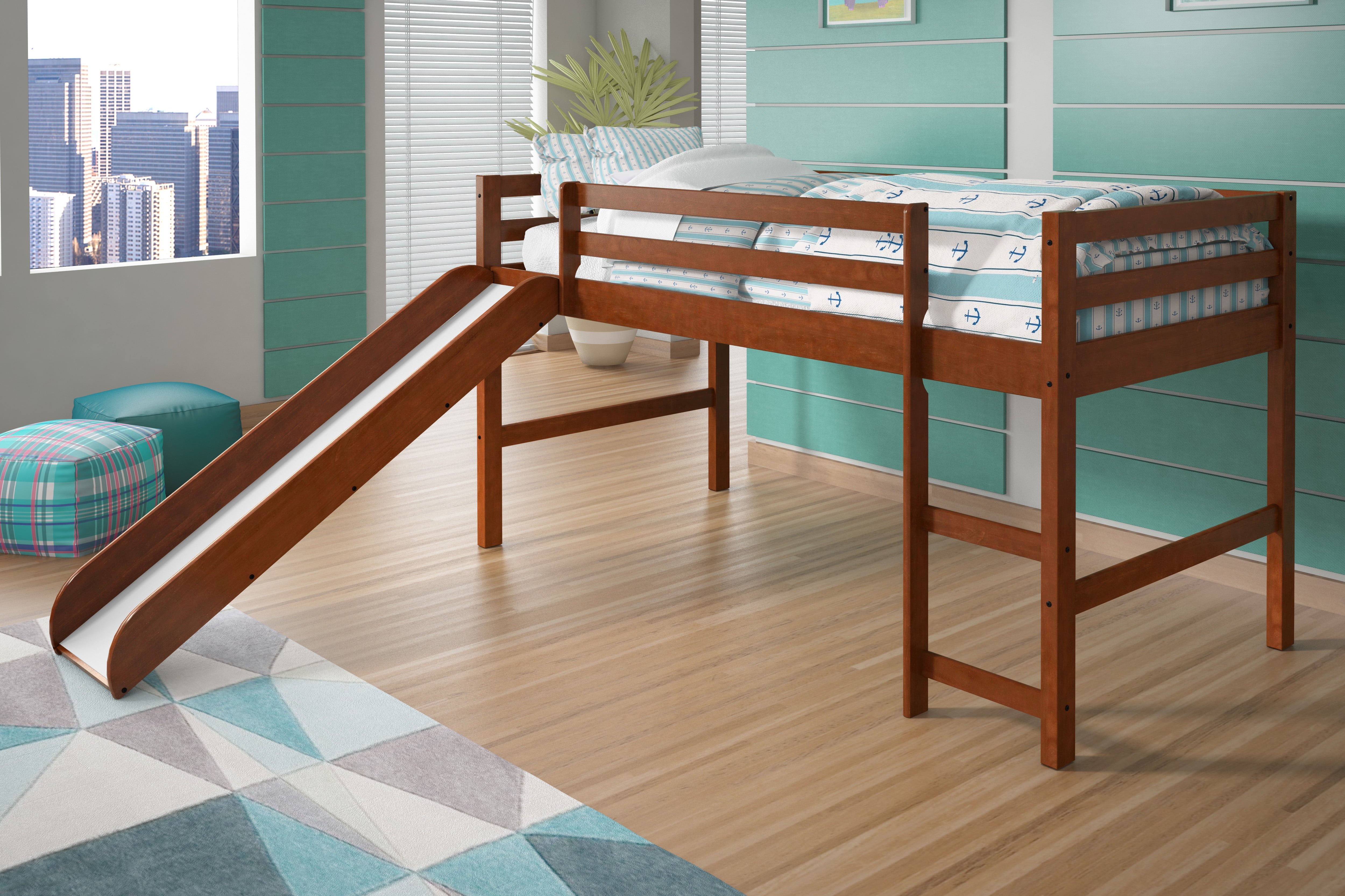 Donco Kids Twin Loft Bed, Espresso