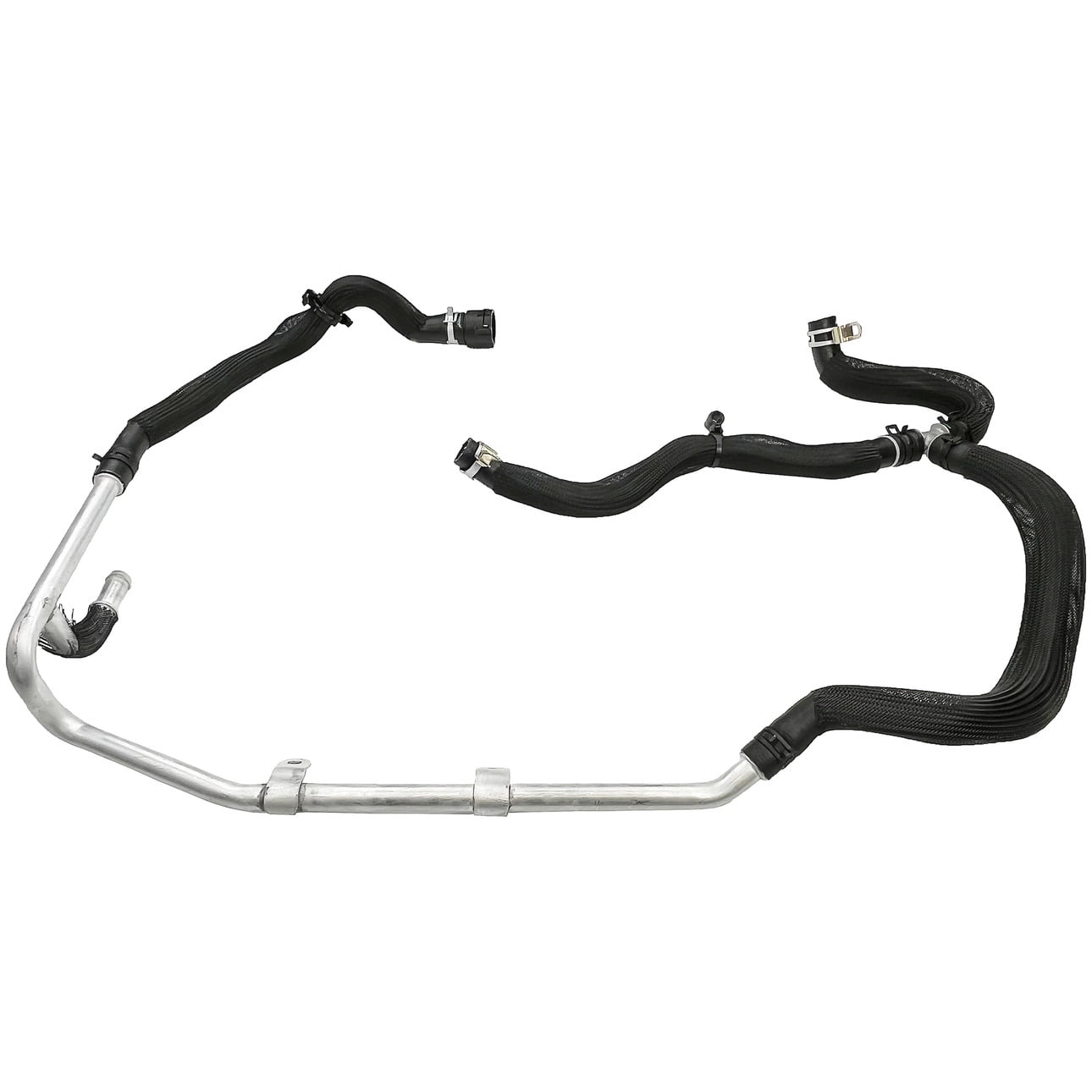 Dorman 626-821 HVAC Heater Hose Assembly for Specific Jeep Models, Black; Silver