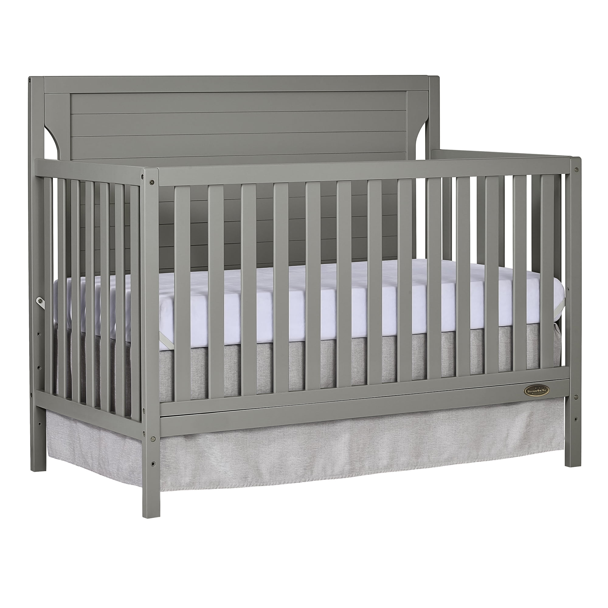 Dream On Me Cape Cod 5-in-1 Convertible Crib, Storm Gray