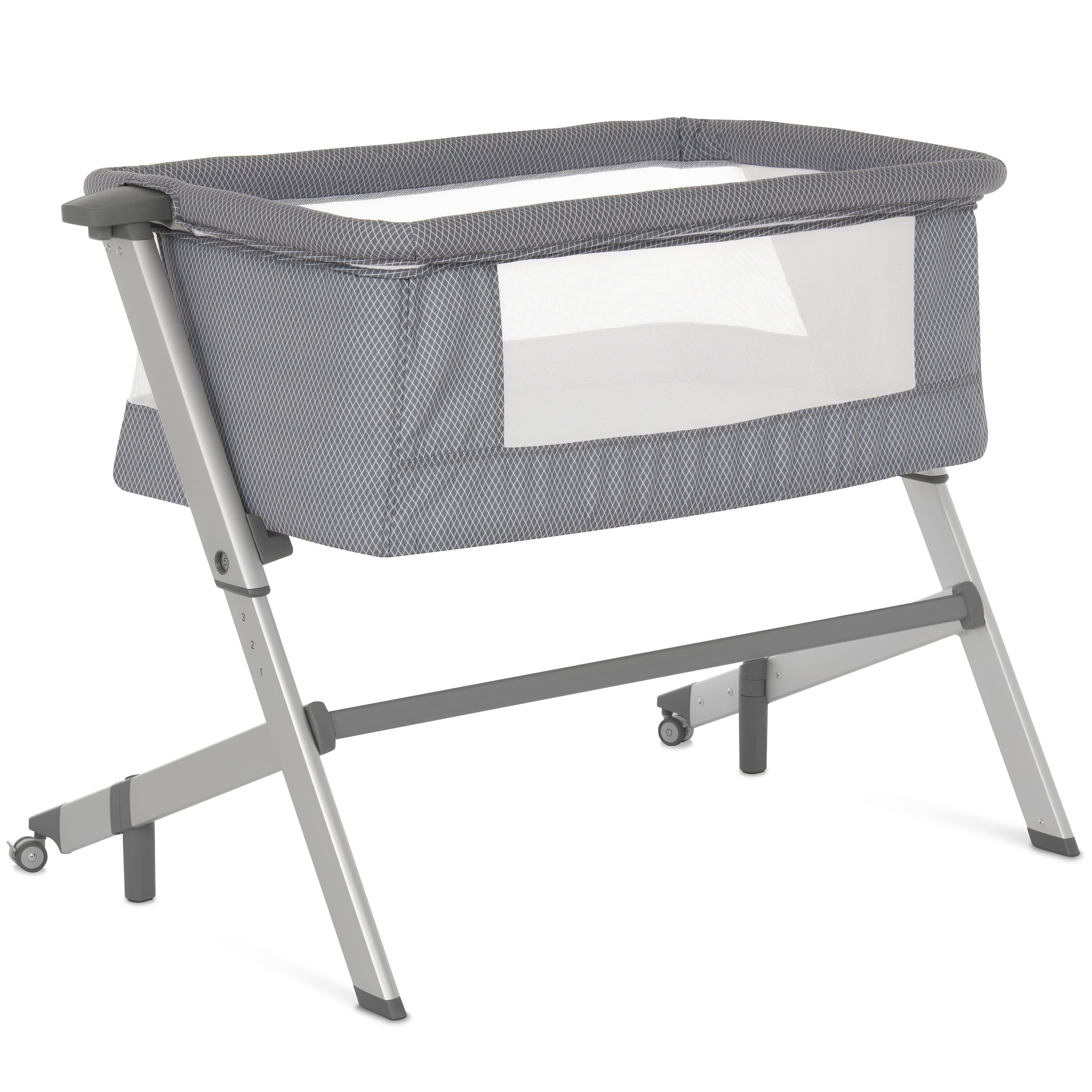 Dream On Me Flora Bassinet with Carry Bag , Compact & Modern, Storm Gray
