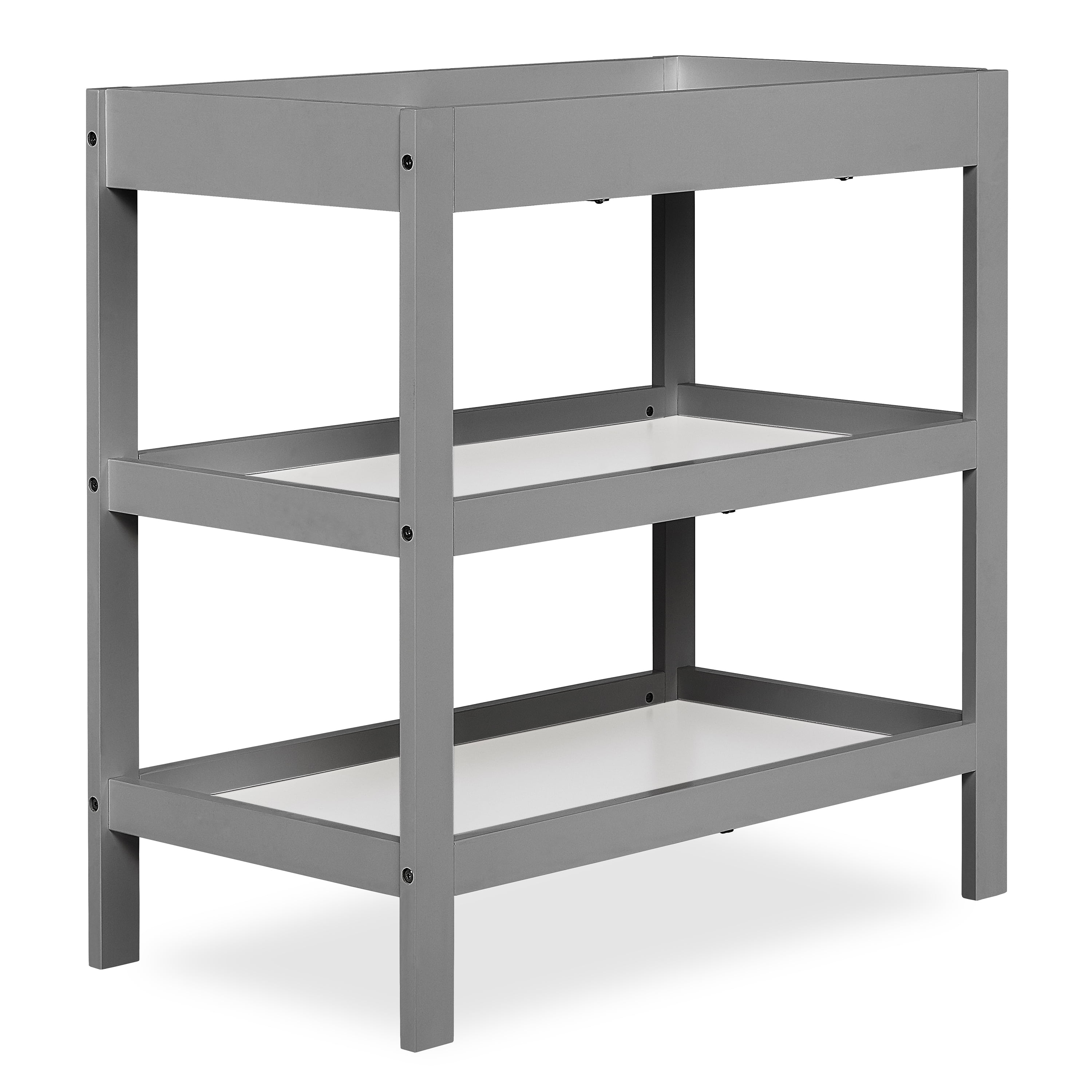 Dream On Me Ridgefield 2 Shelf Changing Table, New Zealand Pinewood, Storm Grey