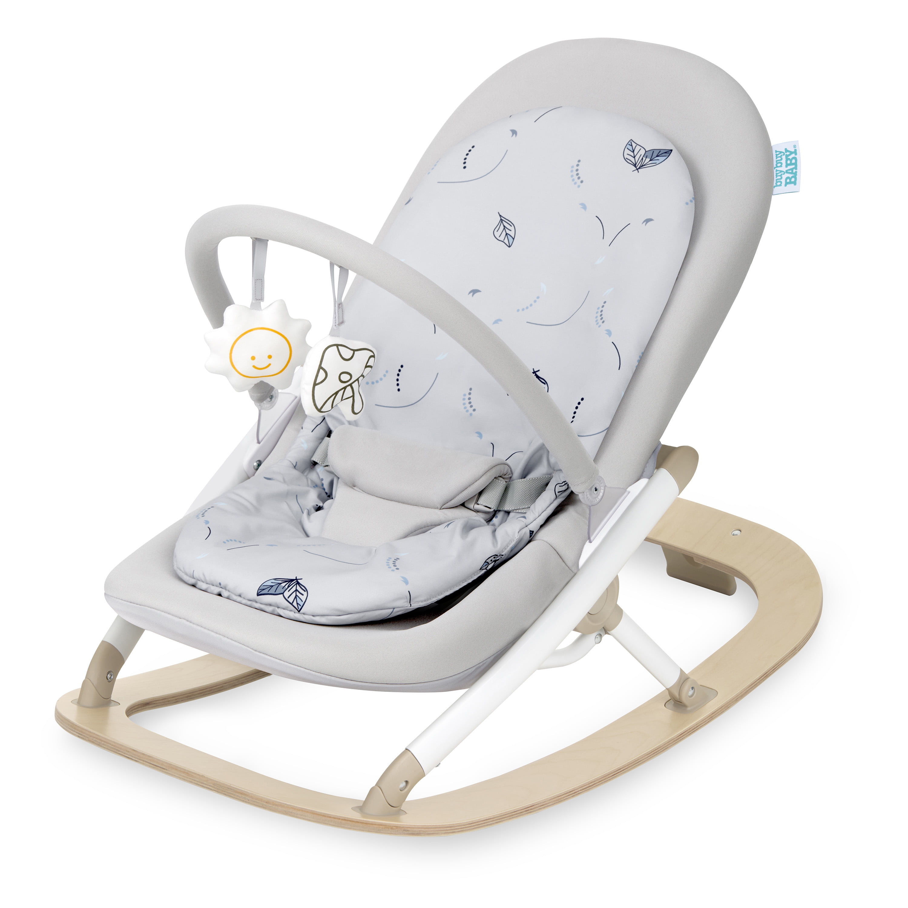 Dream On Me SleekSway Portable Rocker, Light Gray