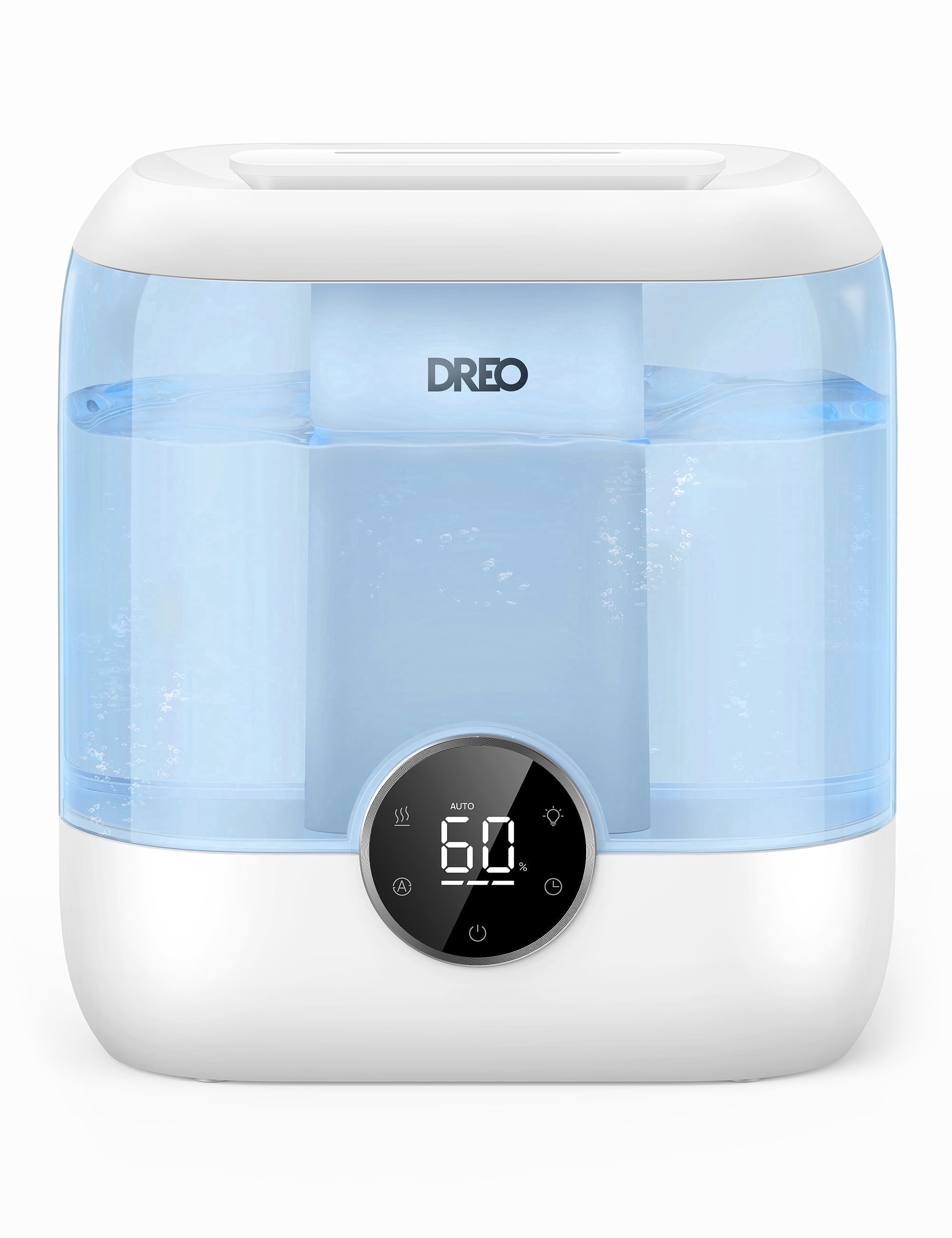 Dreo Humidifier for Room, 6L Quiet Cool Mist Top-Fill Humidifiers with Diffuser, Touch Control, Lasts up to 60 Hours, 12H Timer, Night Light, Ultrasonic Humidifiers for Home, Baby Bedroom, Blue