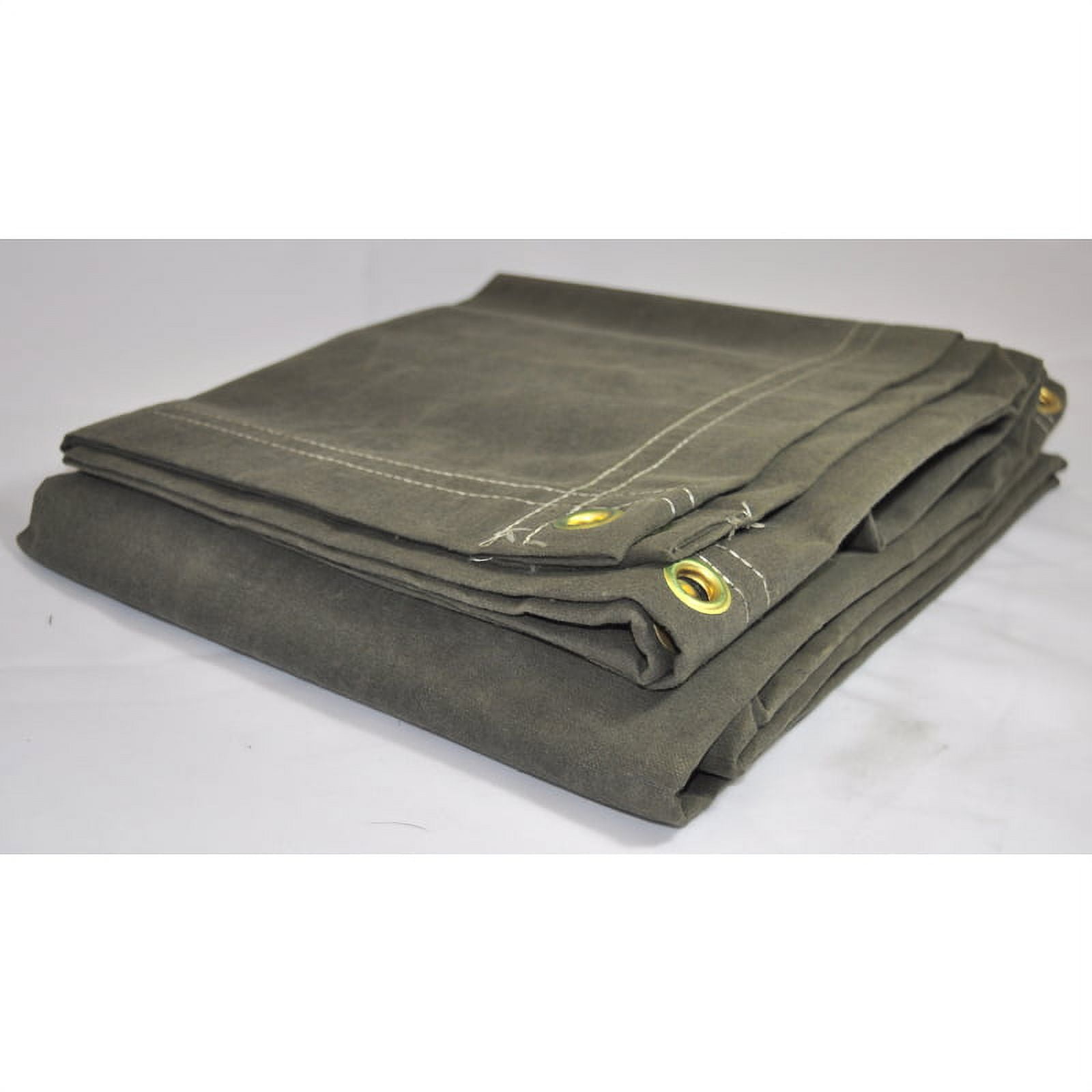 Dry Top 16 ft. W x 20 ft. L Heavy Duty Canvas Tarp Olive