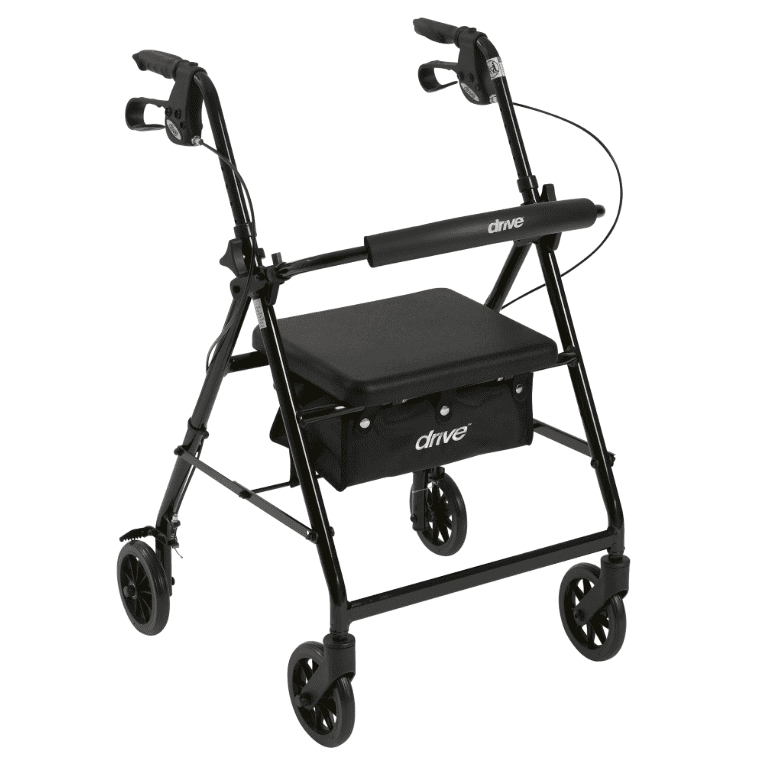 Drive Medical R726BK 4-Wheel Rollator 1 Each