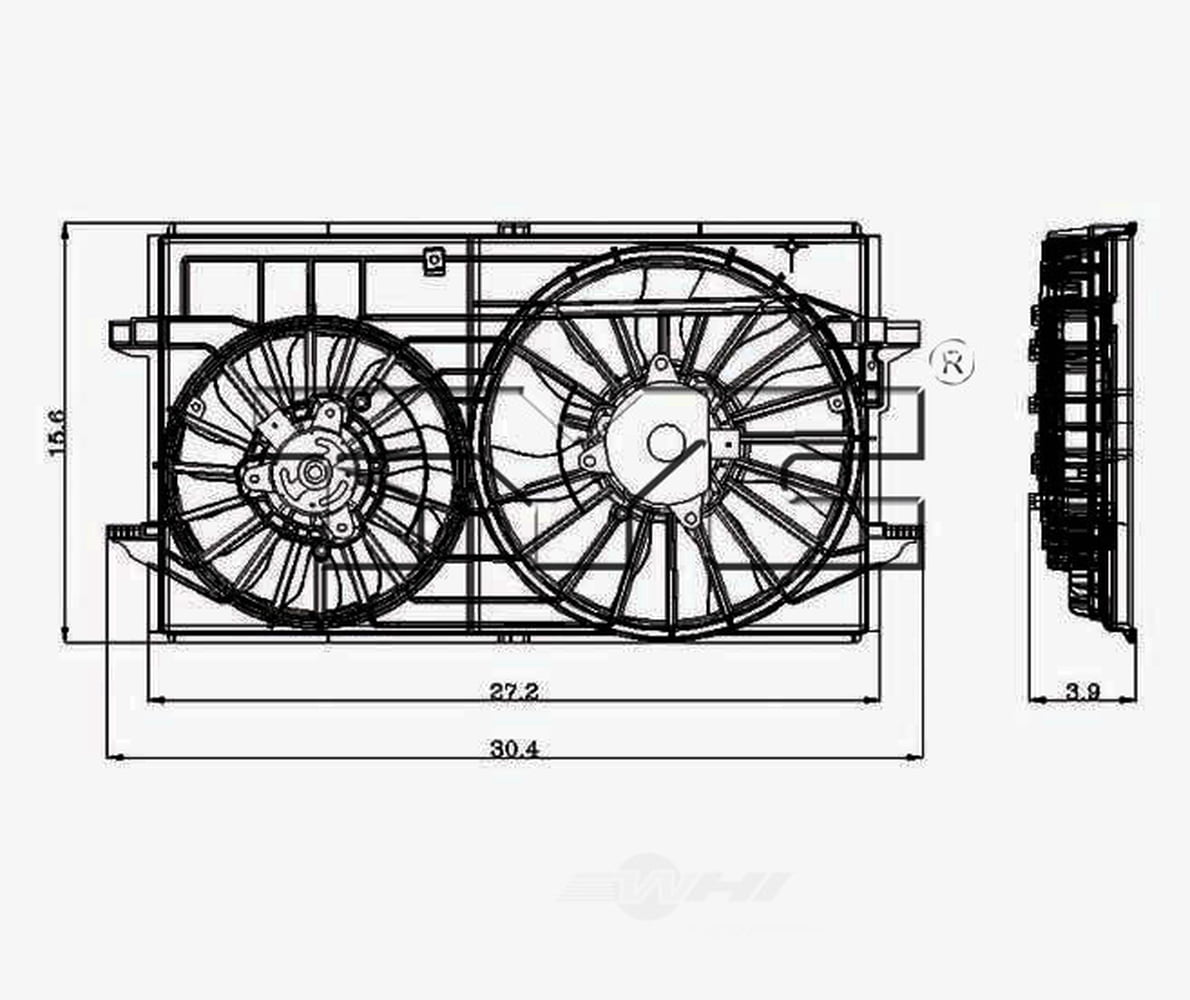 Dual Radiator and Condenser Fan Assembly Fits select: 2006-2012 CHEVROLET MALIBU, 2006-2010 PONTIAC G6