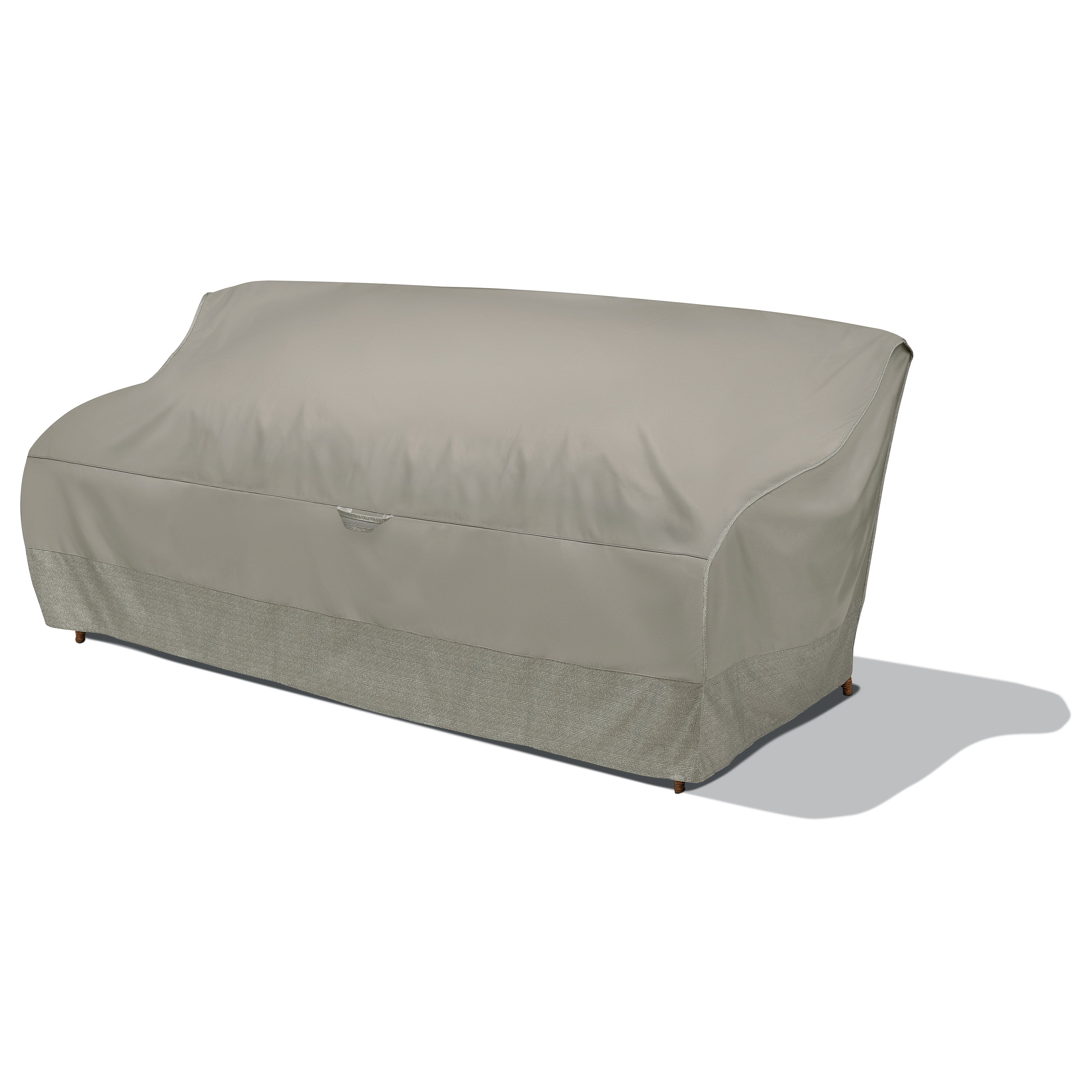 Duck Covers Weekend Water-Resistant 77 Inch Outdoor Sofa Cover with Integrated Duck Dome, Moon Rock