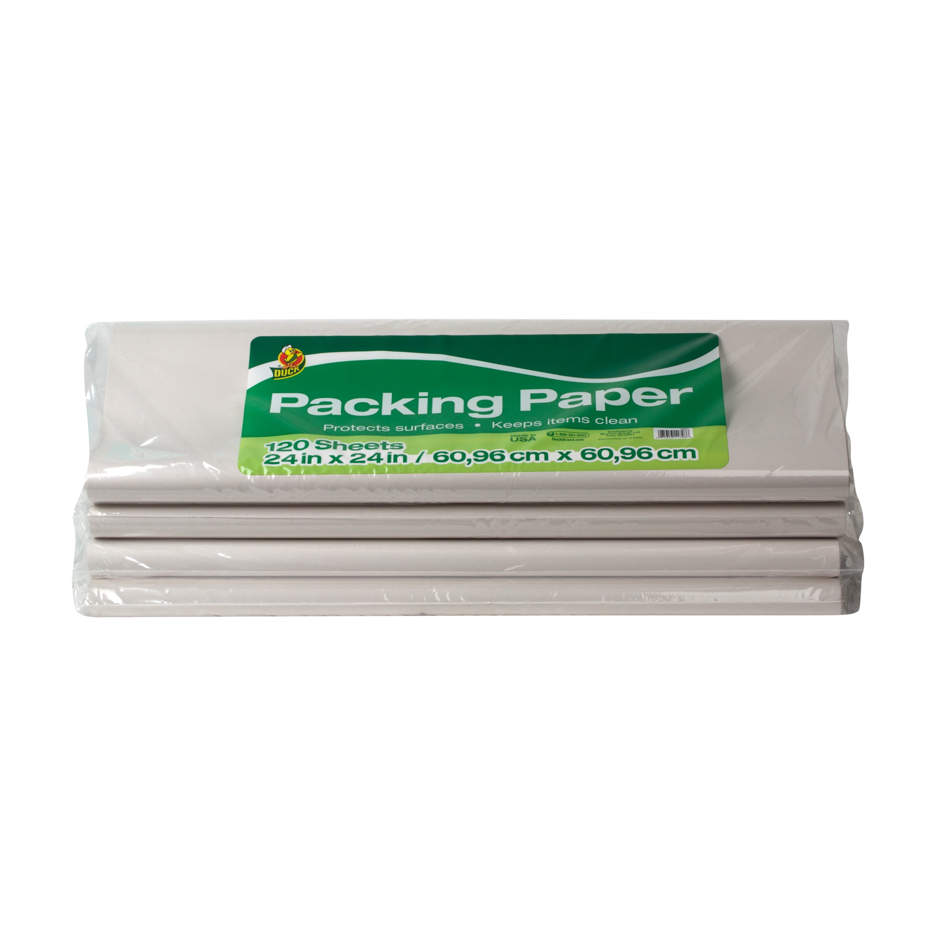 Duck Packing Paper, 24 in x 24 in, White, 480 Sheets