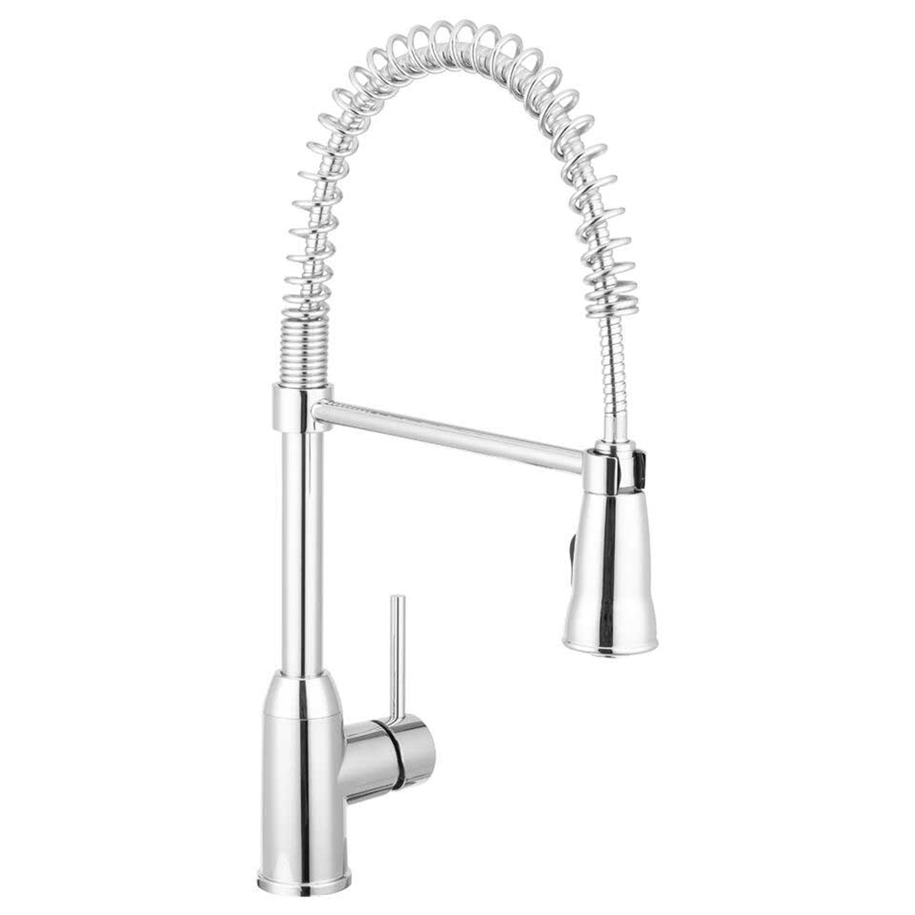 Dura Faucet DF-NMK504-CP Coil Spring Pull-Down RV Kitchen Faucet - Chrome