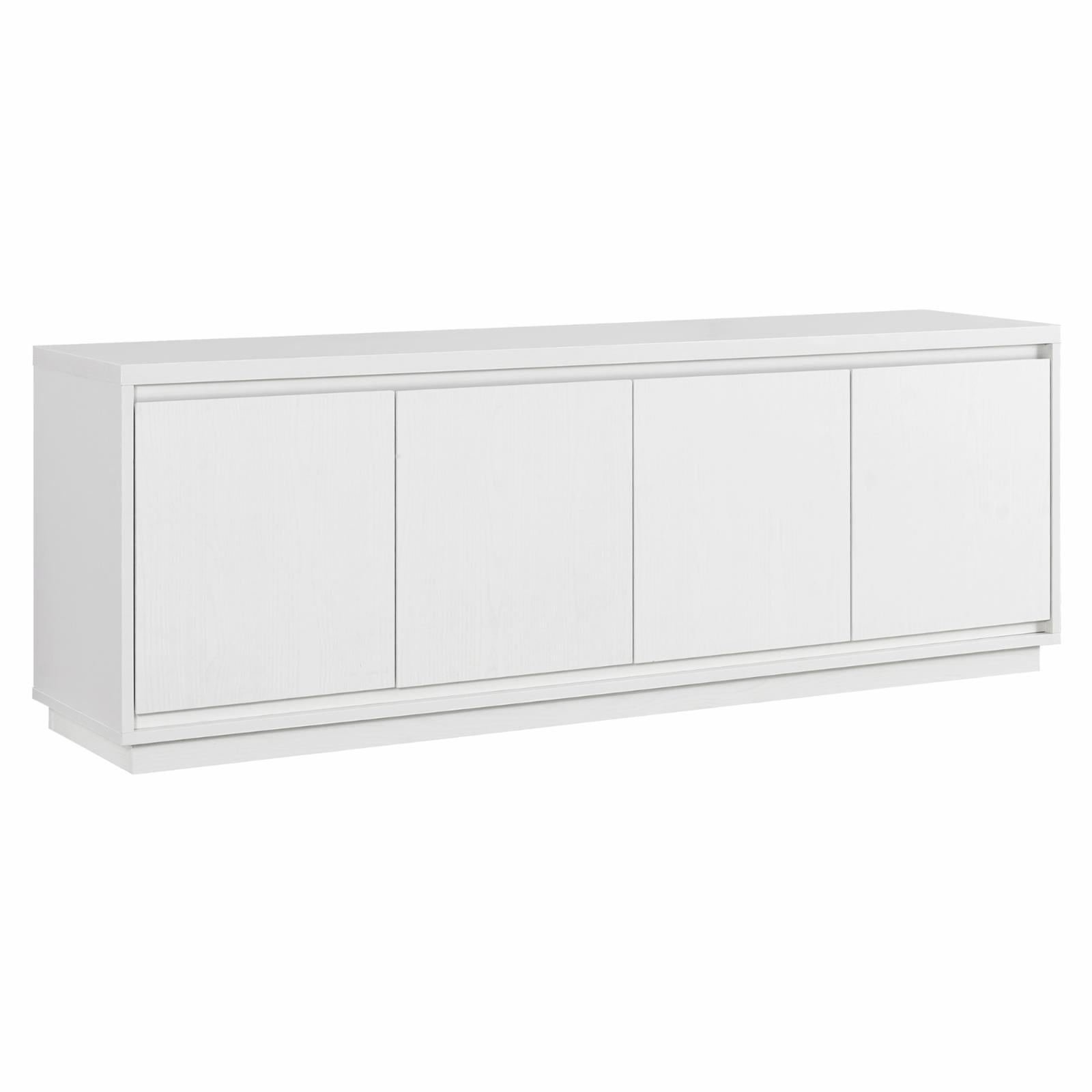 Evelyn&Zoe Presque Rectangular TV Stand for TV's up to 75", White
