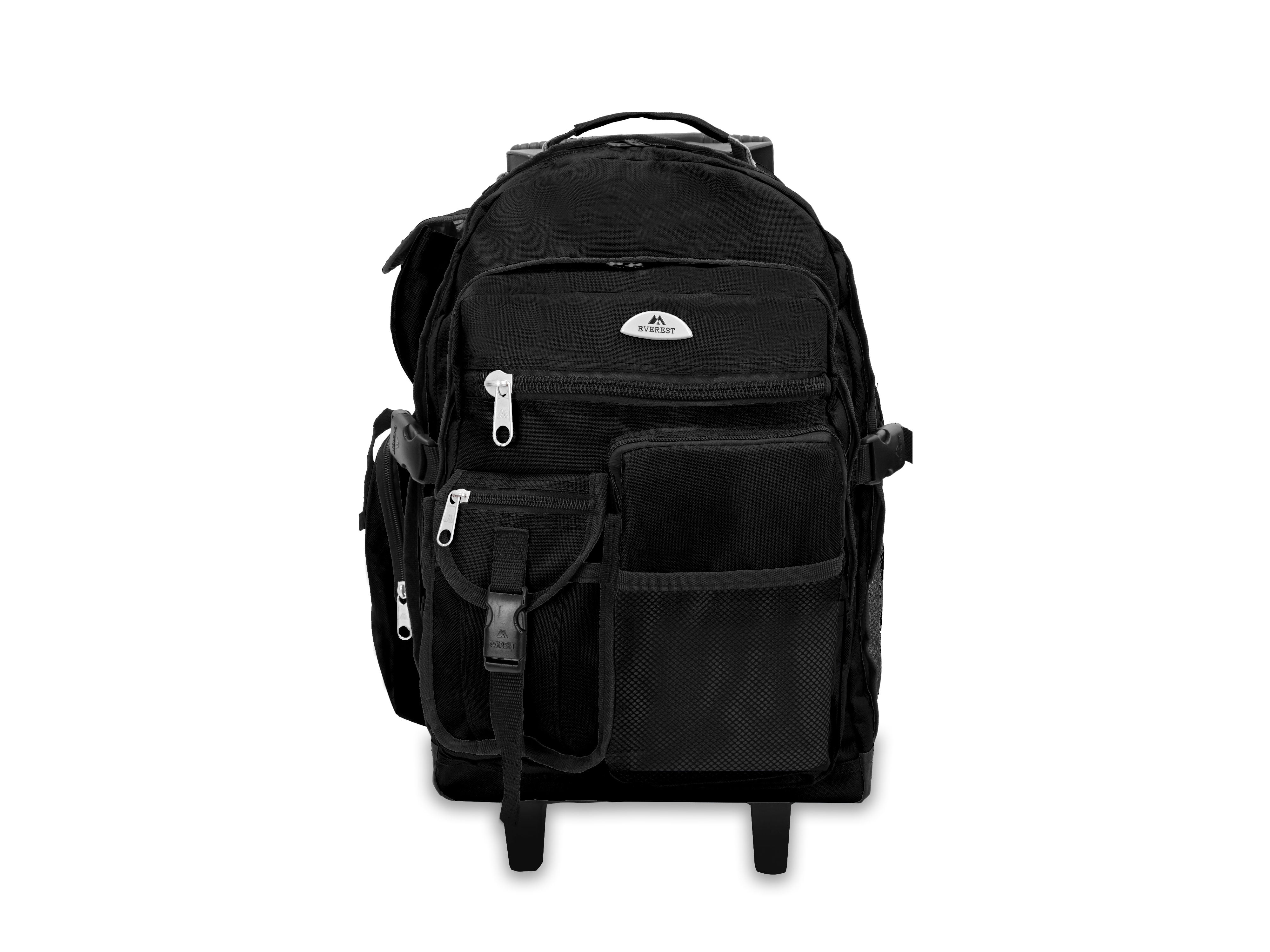 Everest Deluxe Backpack On Wheels 5045WH Black