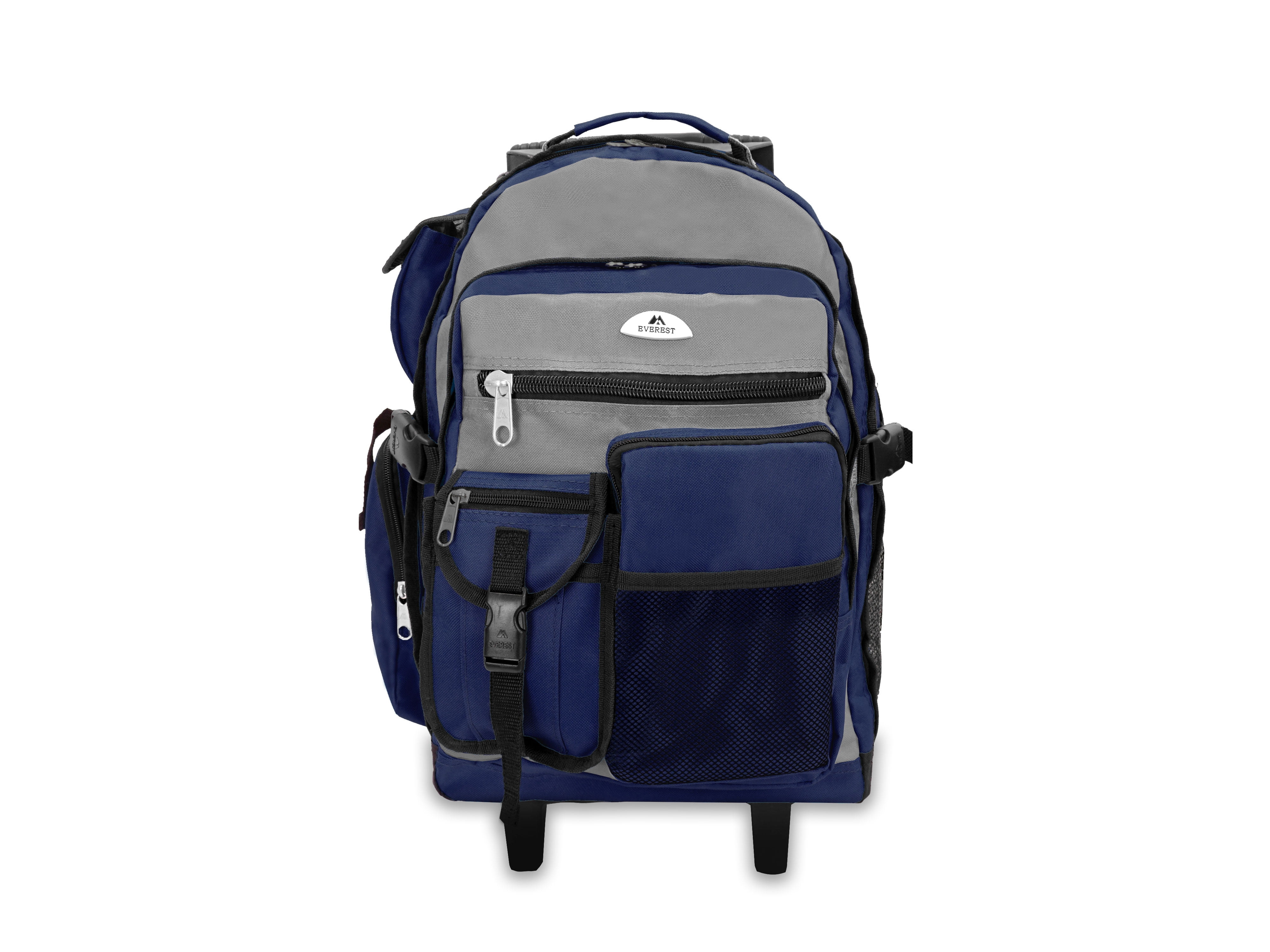 Everest Unisex Deluxe Backpack On Wheels 13.5"x 21"x 12" Gray
