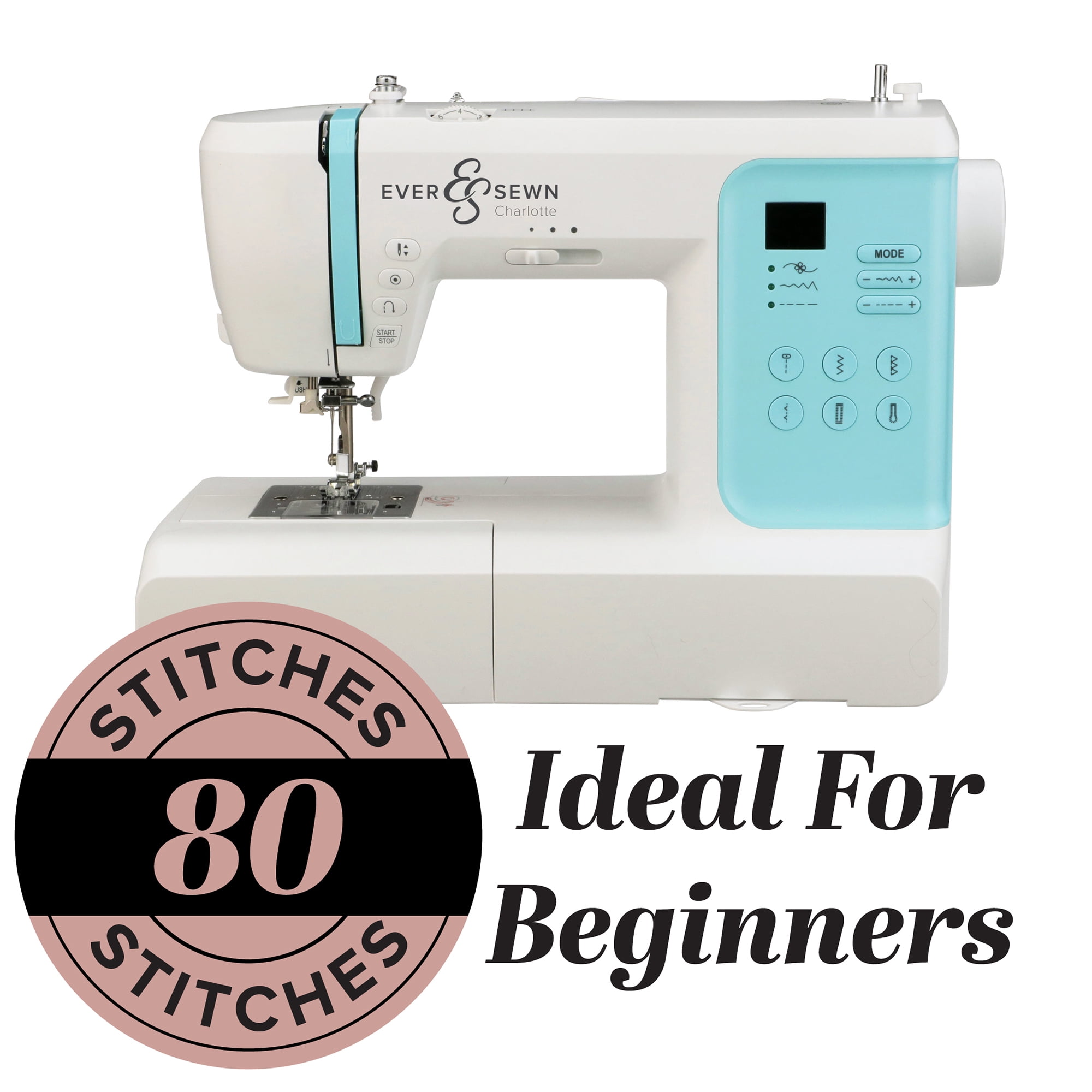 EverSewn Charlotte 80 Stitch Computerized Sewing and Quilting Machine with Automatic Needle Threader