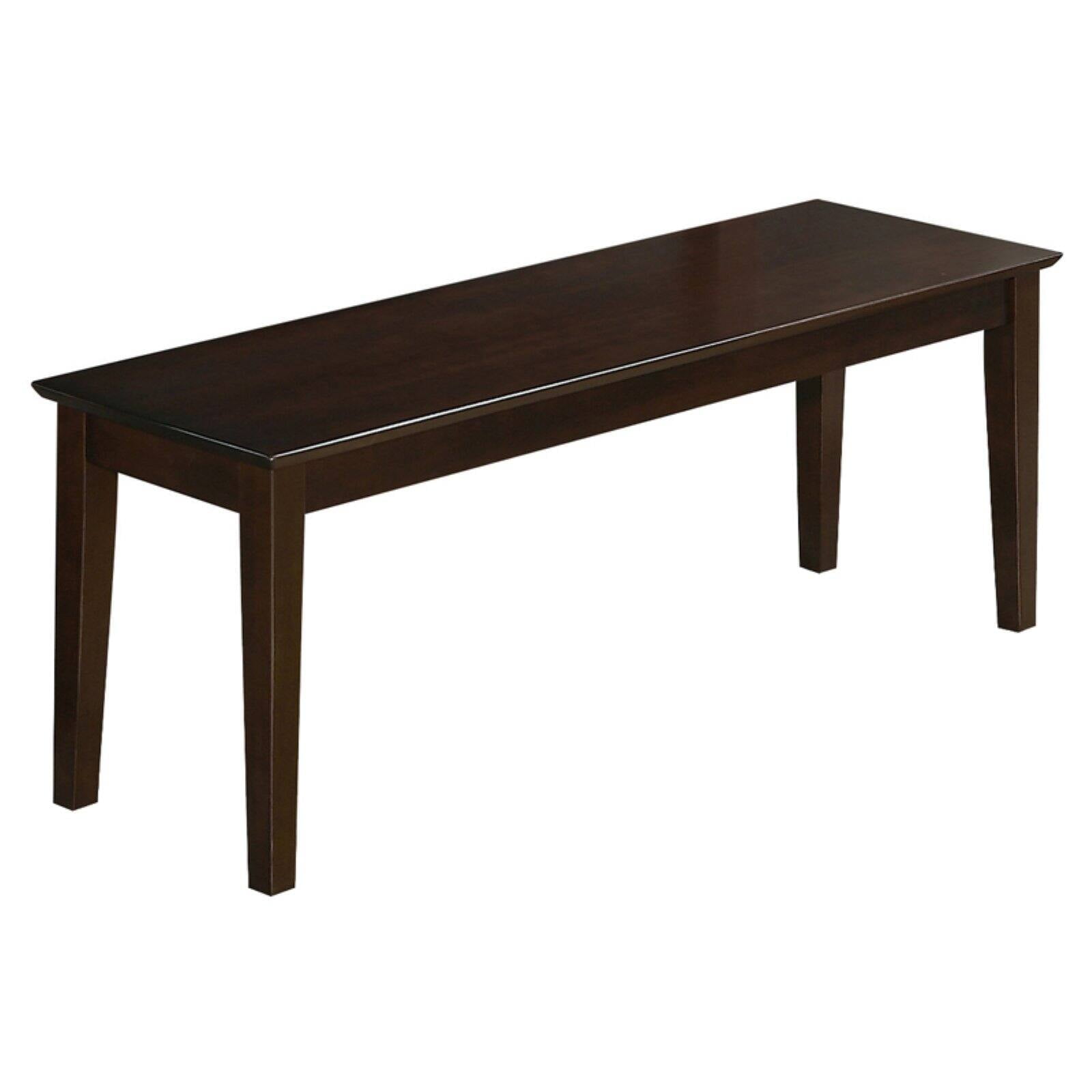 CAB-CAP-W Capri bench with wood seat in Cappuccino