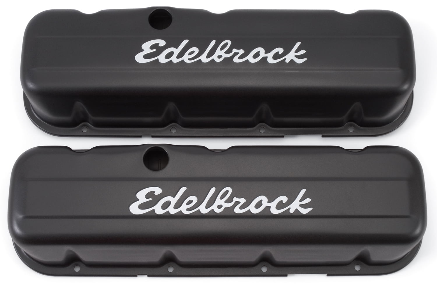 Edelbrock 4683 Signature Series Valve Cover; Tall Profile; Black;