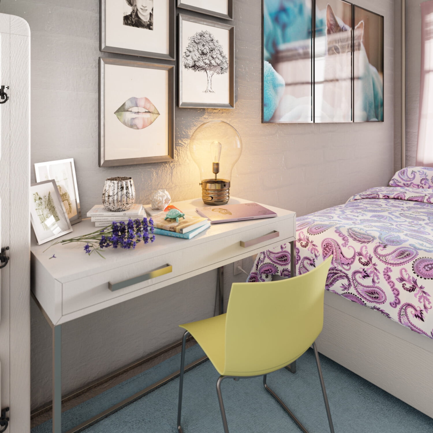 Kenroy Home Edison 18'' LED Table Lamp with Clear Glass Novelty Shade Modern Table Light Fixture for Living Room, Bedroom, Office, or Dorm, 2700K, Antique Brass