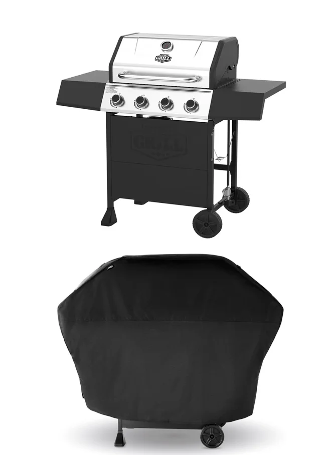 Expert Grill 4 Burner Propane Gas Grill and Protective Soft Cover